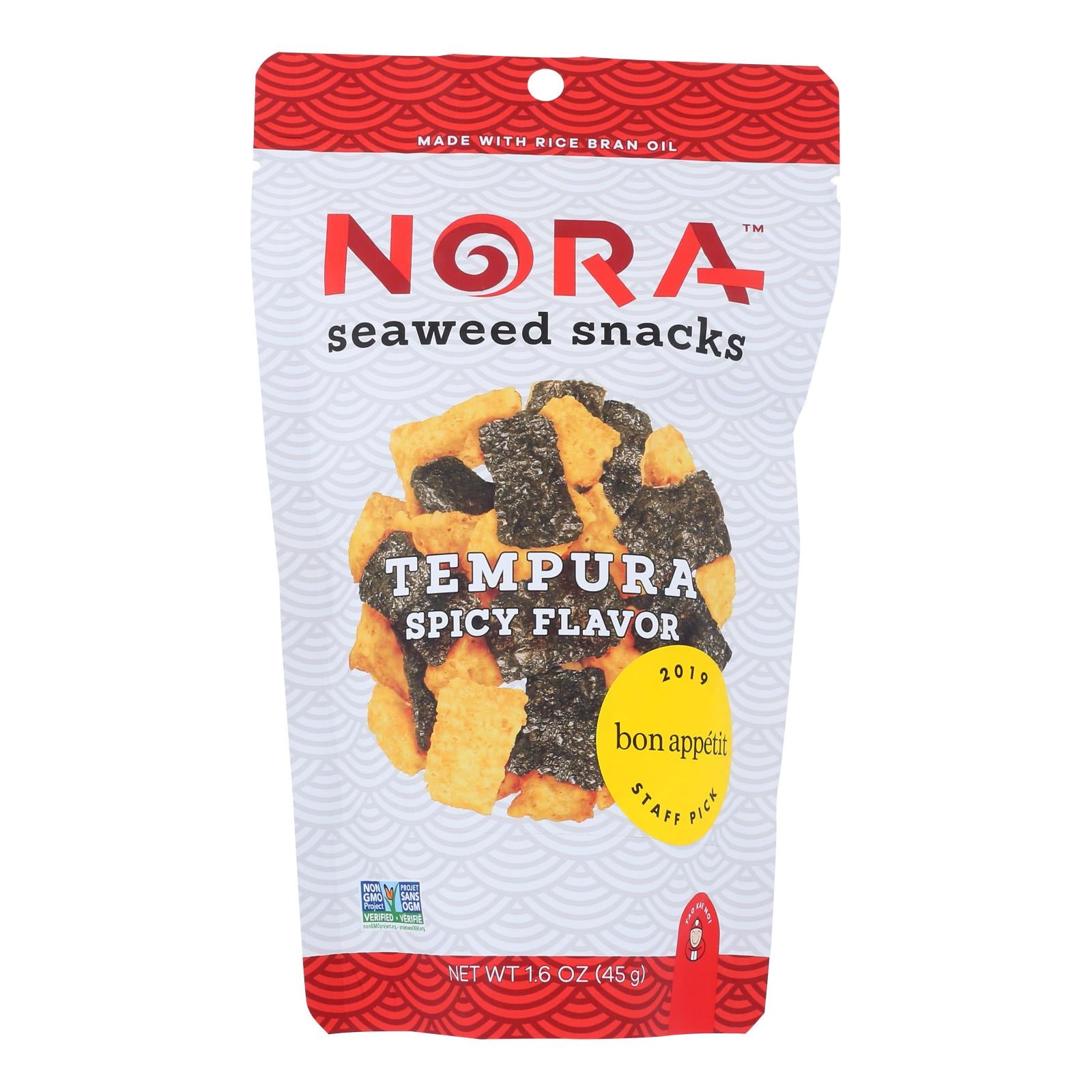 Nora Snacks, Nora Snacks - Tempura Spicy - Caisse de 12 - 1.6 OZ (Paquet de 12)