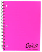 Norcom, Norcom 77384-12 10.5" X 8" Cahier à 1 sujet Couleurs assorties