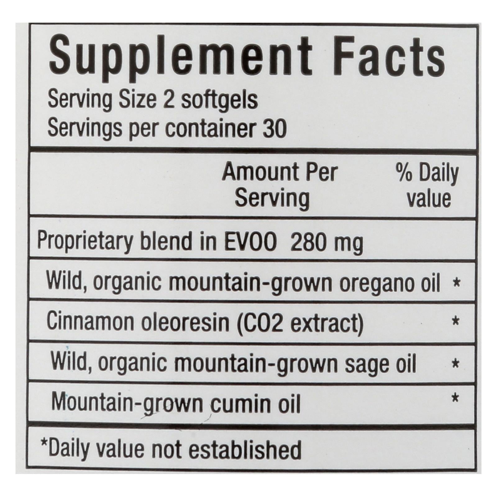 Herbes et épices d'Amérique du Nord, North American Herb and Spice OregaRESP - 60 Capsules Molles