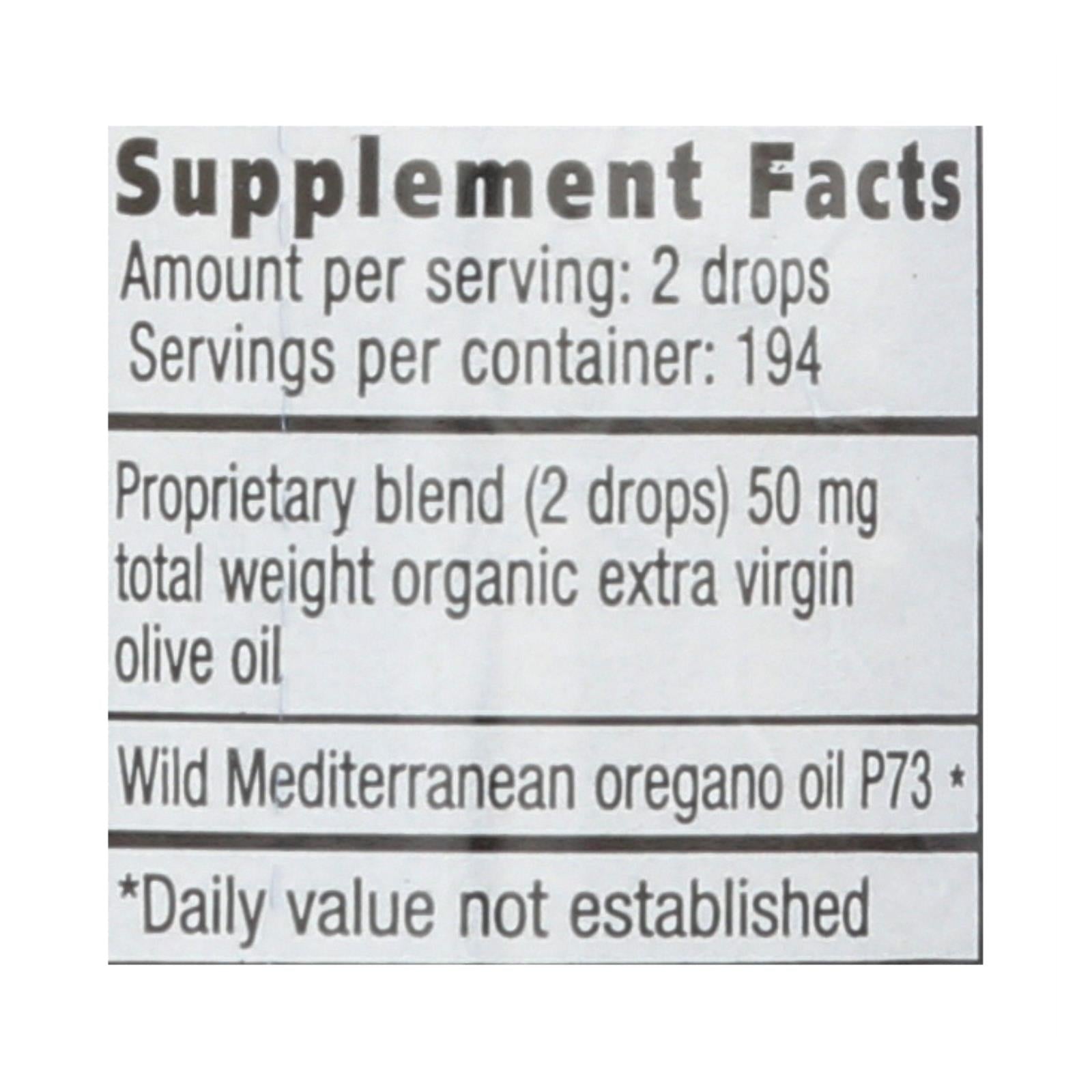 Herbes et épices d'Amérique du Nord, North American Herb and Spice Oreganol Huile d'Origan - 0.45 fl oz