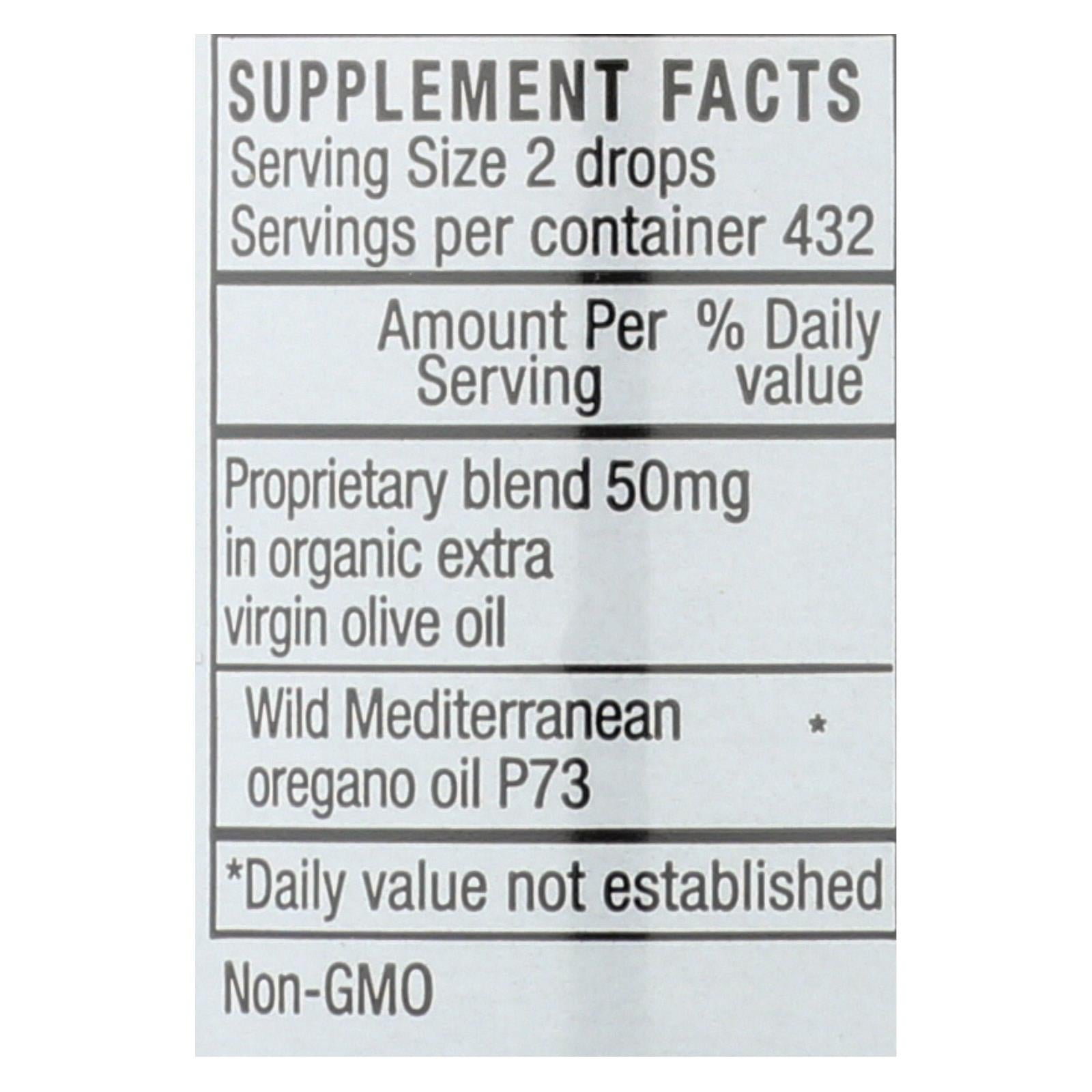 Herbes et épices d'Amérique du Nord, North American Herb and Spice Oreganol Huile d'Origan - 1 fl oz