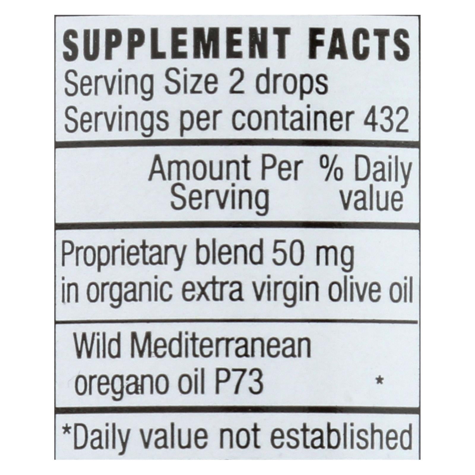 Herbes et épices d'Amérique du Nord, North American Herb and Spice Oreganol Super Strength - 1 oz