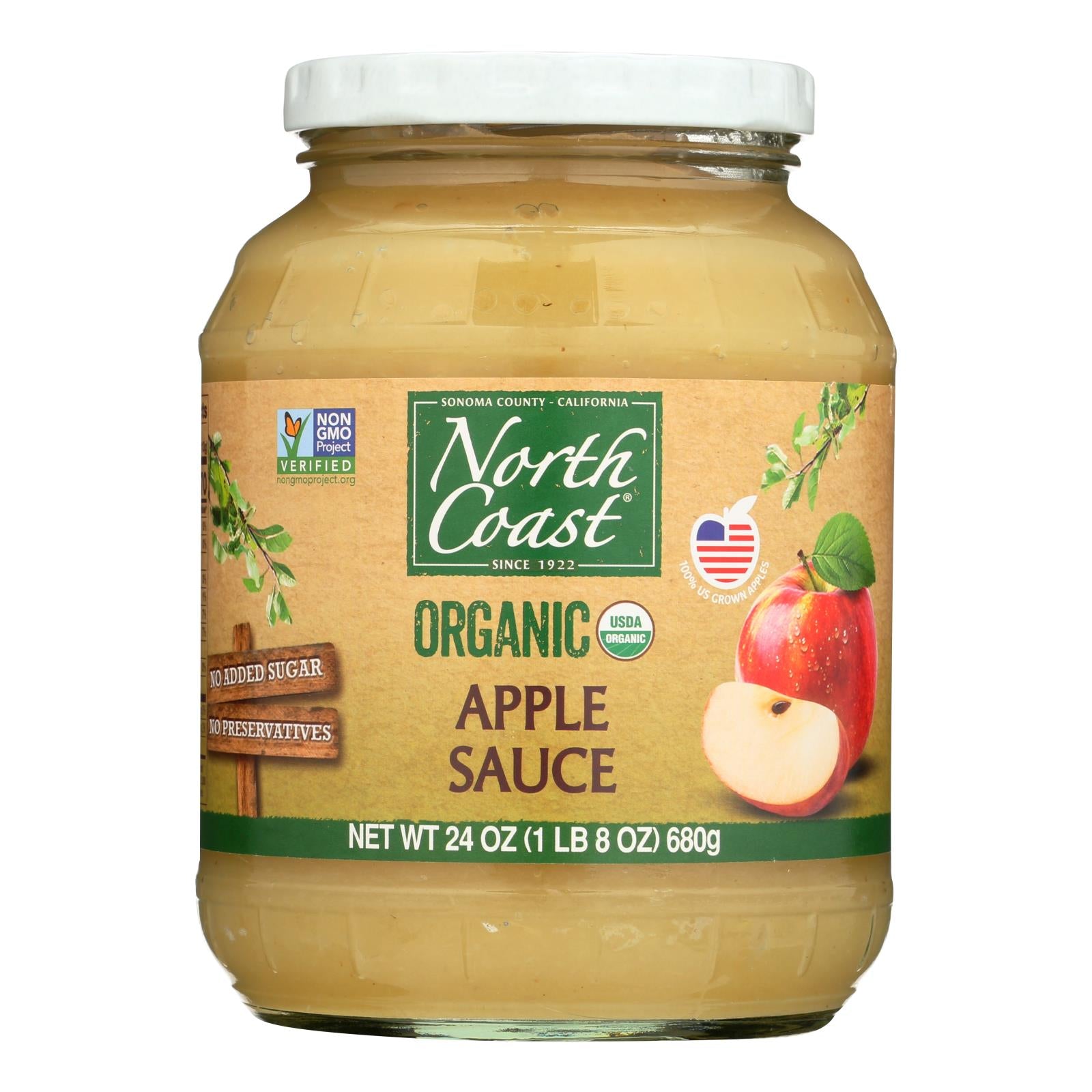 Côte Nord, North Coast Organic Sauce aux pommes - caisse de 12 - 24 FZ (paquet de 12)