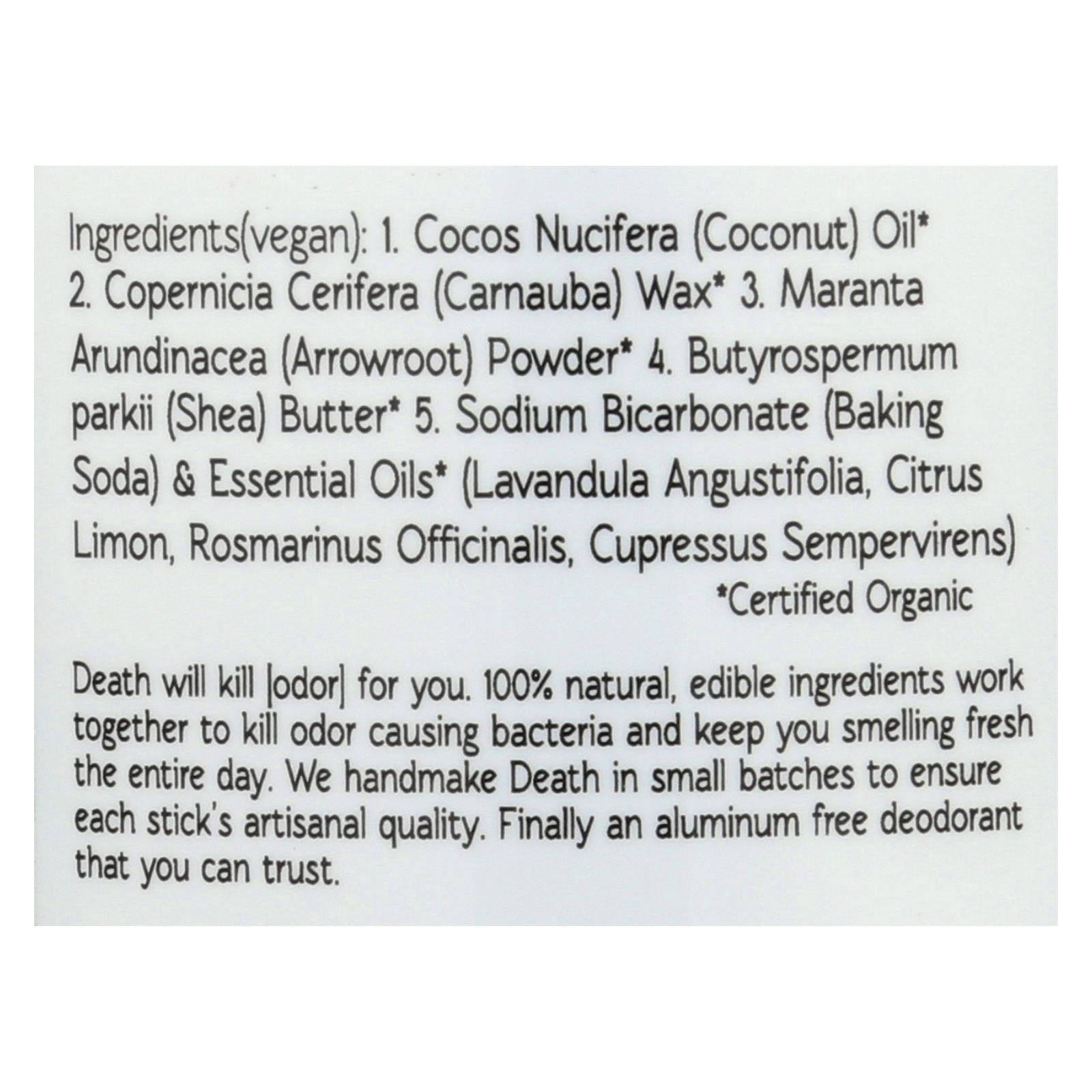 North Coast Organics, North Coast Organics Déodorant - Death By Lavender - 1 pièce - 2.5 oz.