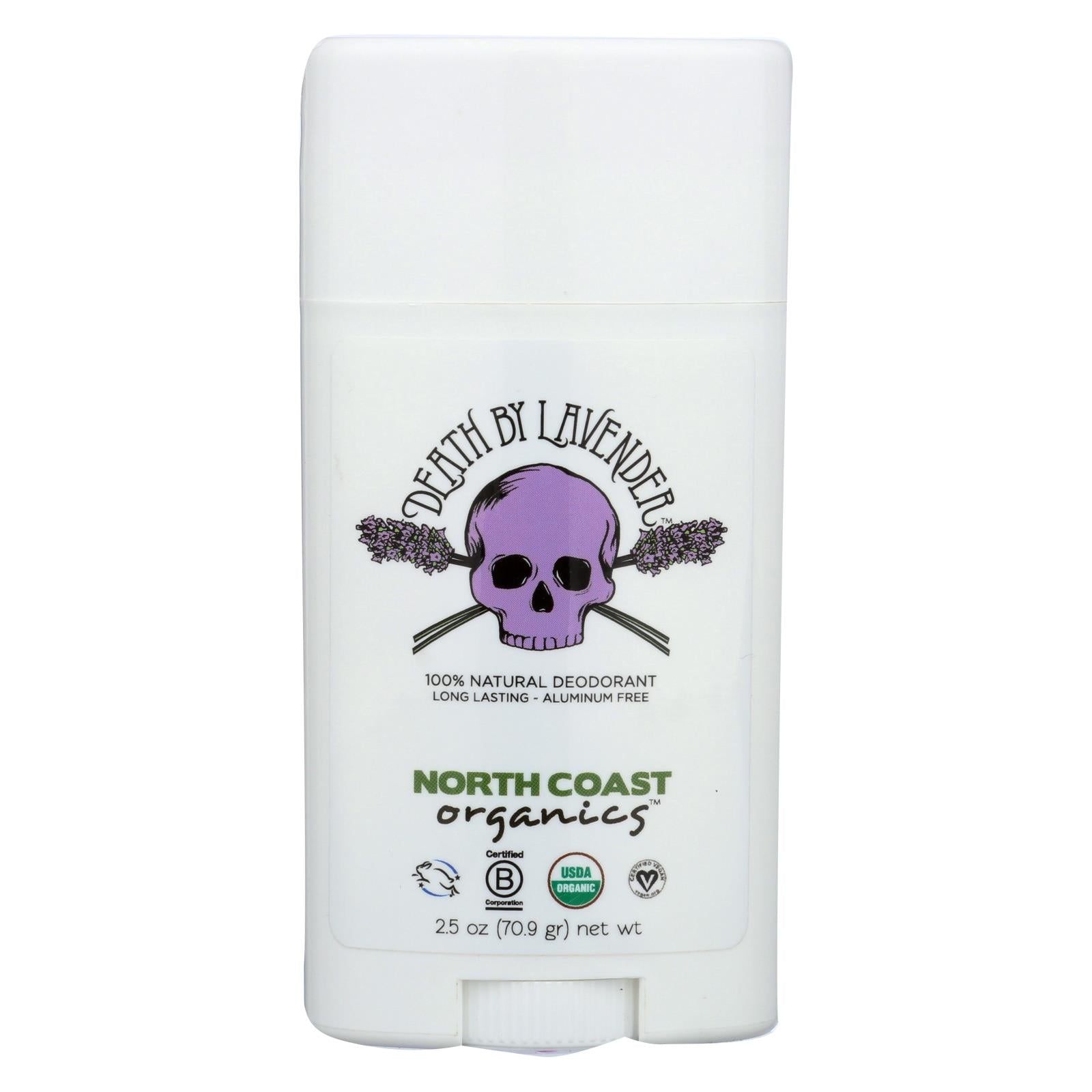 North Coast Organics, North Coast Organics Déodorant - Death By Lavender - 1 pièce - 2.5 oz.