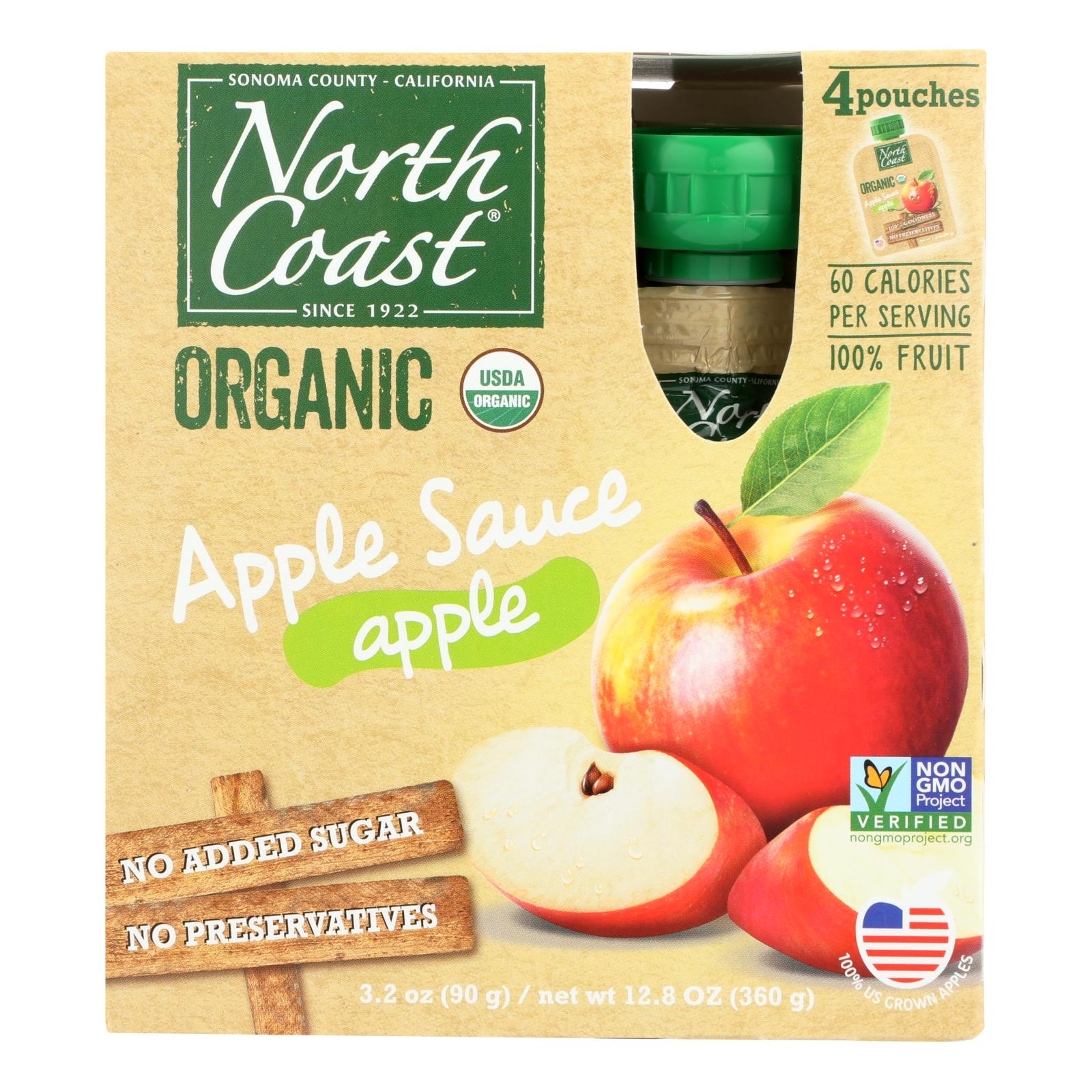 Côte Nord, North Coast - Sachet de compote de pommes - caisse de 6 - 4/3.2 OZ (paquet de 6)