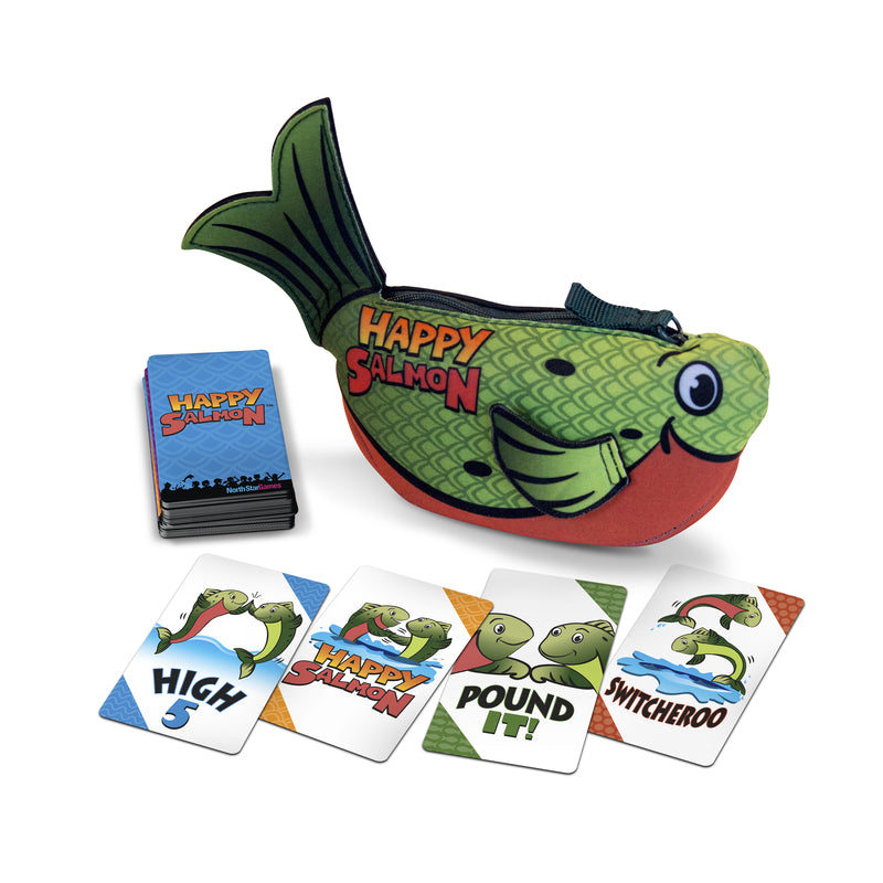 NORTH STAR GAMES LLC, North Star Games Jeu de cartes Happy Planet Happy Salmon Multicolore 73 pièces (paquet de 8)