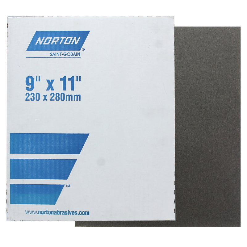 RUST-OLEUM CORPORATION, Norton 01308 Toile d'émeri à grain fin 9" X 11" (paquet de 50)