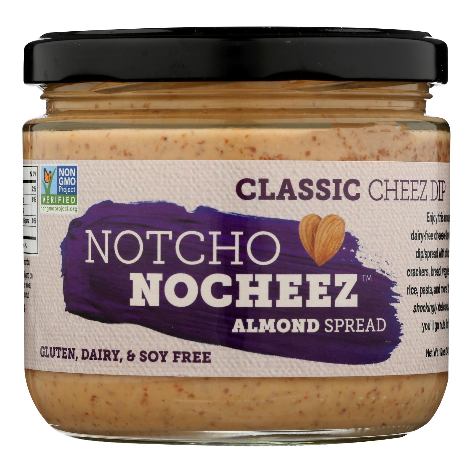 LE VÉGÉTALIEN HEUREUX, Notcho Nocheeze - Cheez Dip Nocheez Classic - Caisse de 6-12 OZ