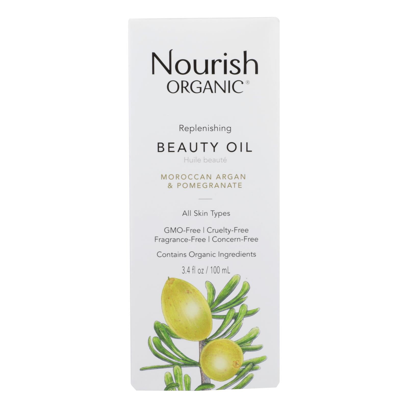 Nourrir, Nourish Organic Argan Oil - Replenishing Multi Purpose - 3.4 oz