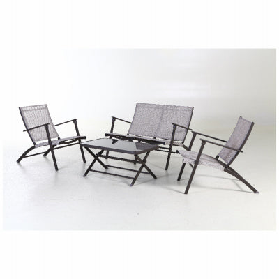 Four Seasons Courtya, Novara 4-Pc. Table pliante, 2 chaises et loveseat