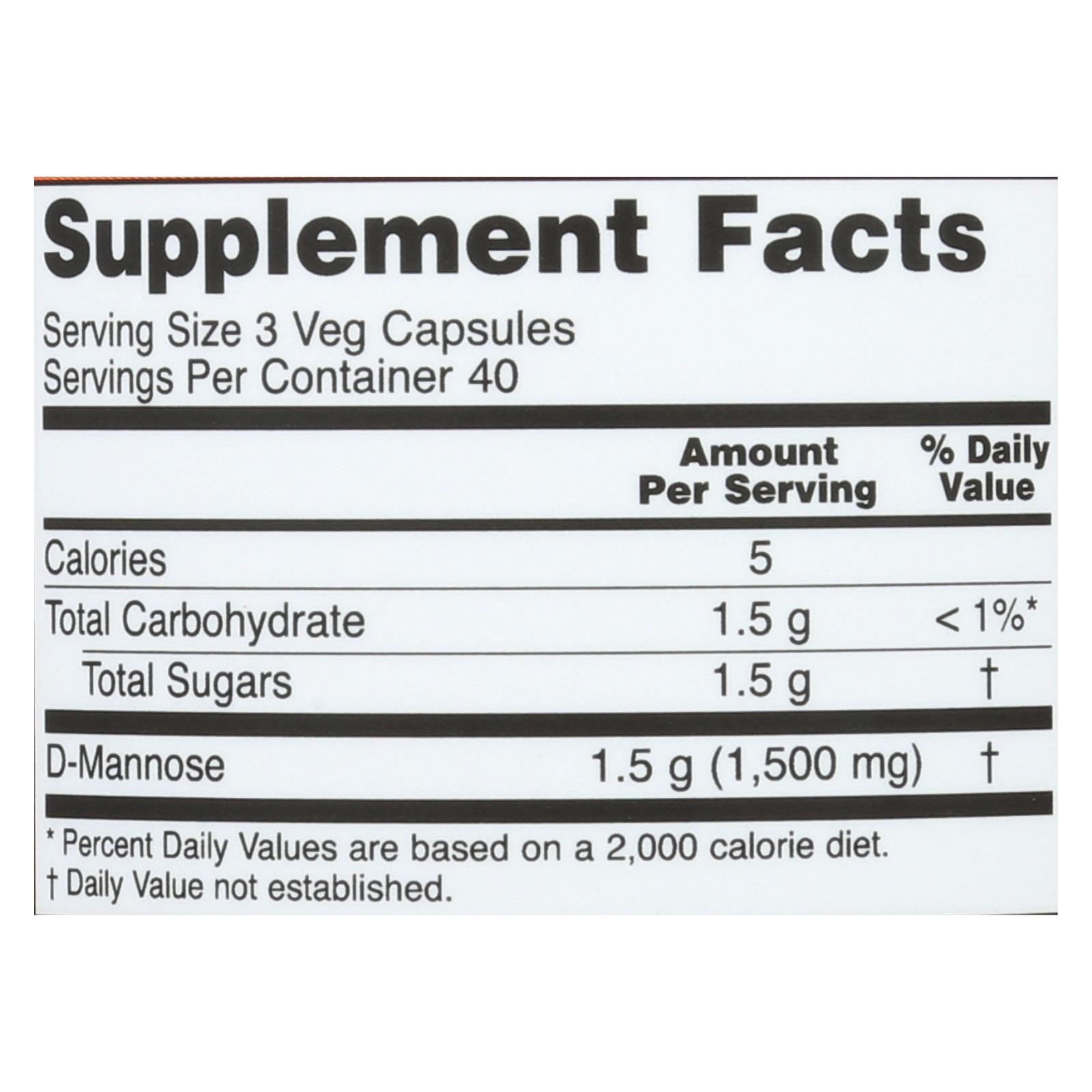 Now Foods, Now D-Mannose Powder 500 Mg - 1 Each - 120 CAP