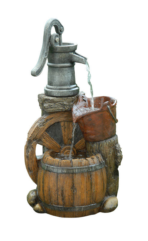 Alpine Corporation, Ns Barrel Fountain 24" (Fontaine en tonneau)