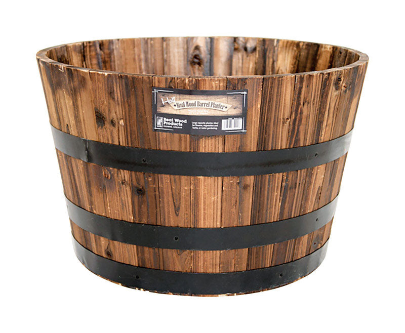 Real Wood Products Co., Ns Whiskey Half Barrel (paquet de 18)