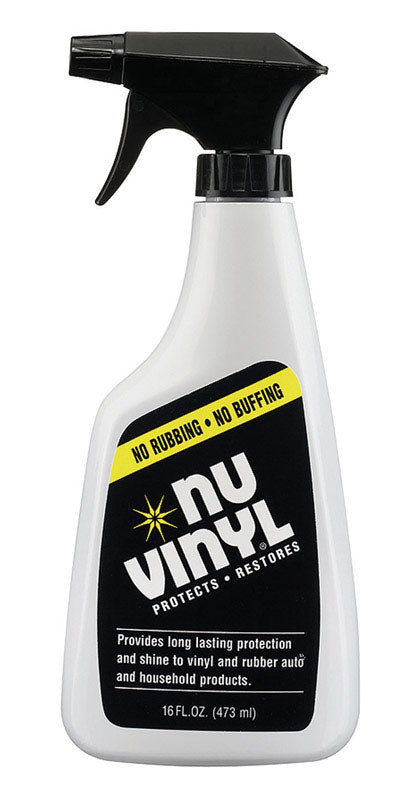 ENERGIZER LLC, Nu-Vinyl Leather/Rubber/Vinyl Protectant 16 Bottle 1 pk