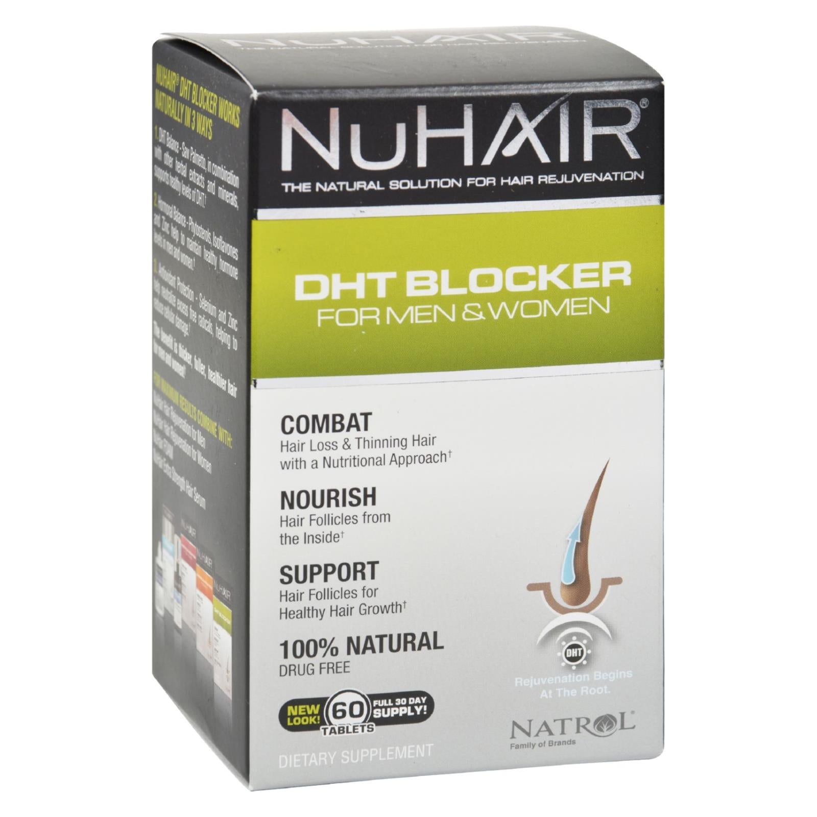 Nuhair, NuHair DHT Blocker pour les hommes et les femmes - 60 comprimés