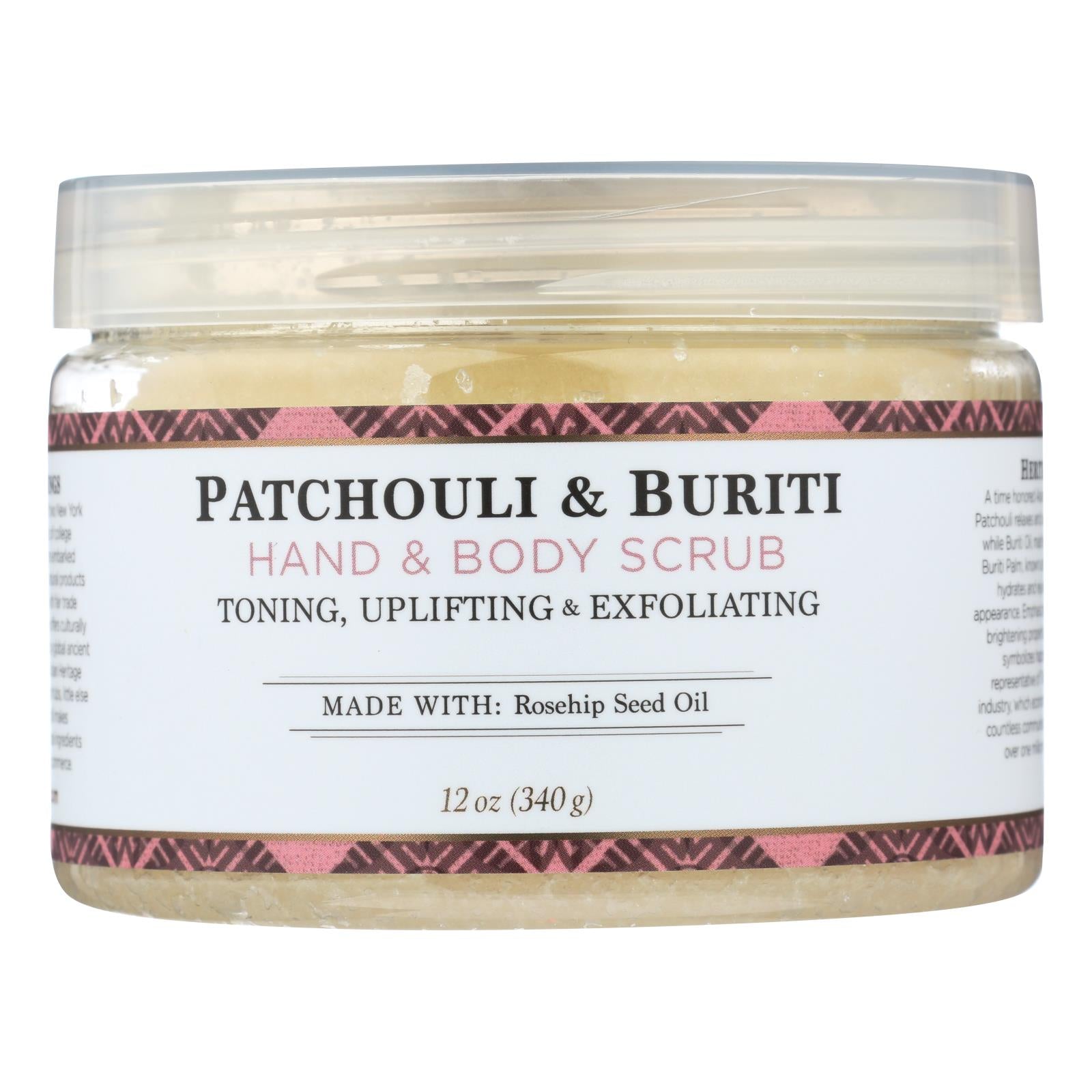 Héritage nubien, Nubian Heritage - Hand&bdy Scrub Patch&buri - 1 Each - 12 OZ