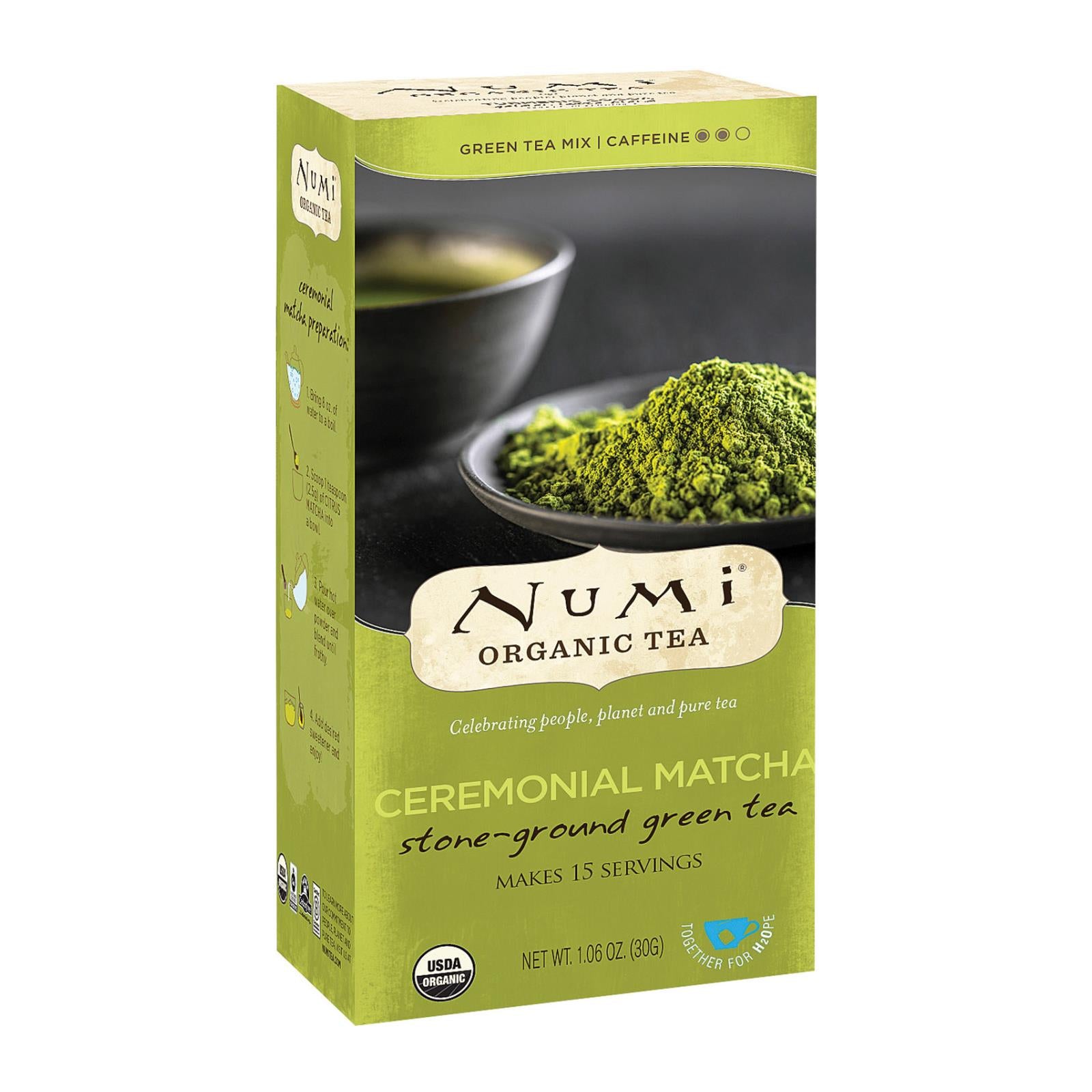 Thé Numi, Numi Tea Ceremonial Matcha - Organic - Case of 6 - 1.06 oz (Pack of 6)