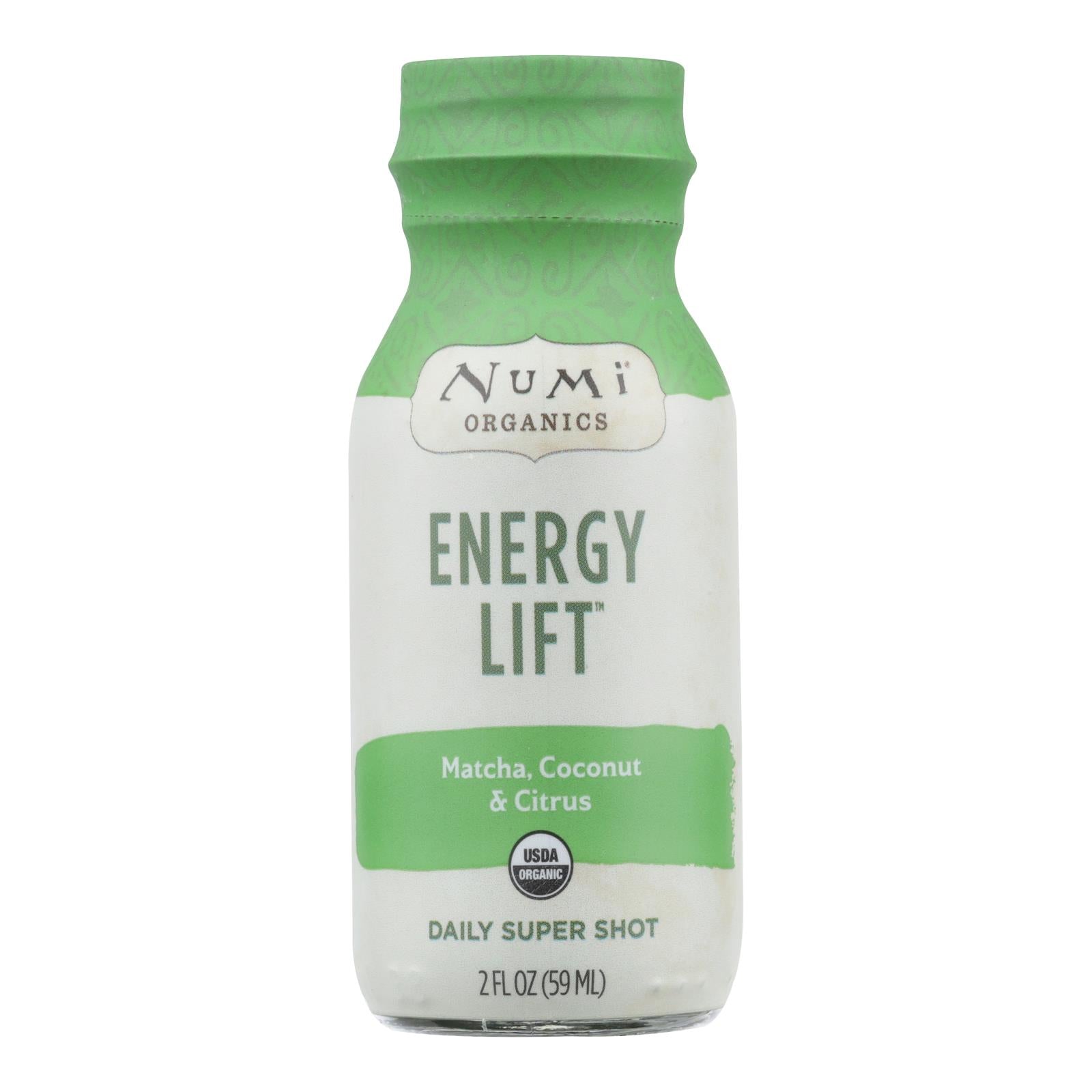 Thé Numi, Numi Tea - Tea Shot Energy Lift - Caisse de 6 - 2 OZ (paquet de 6)