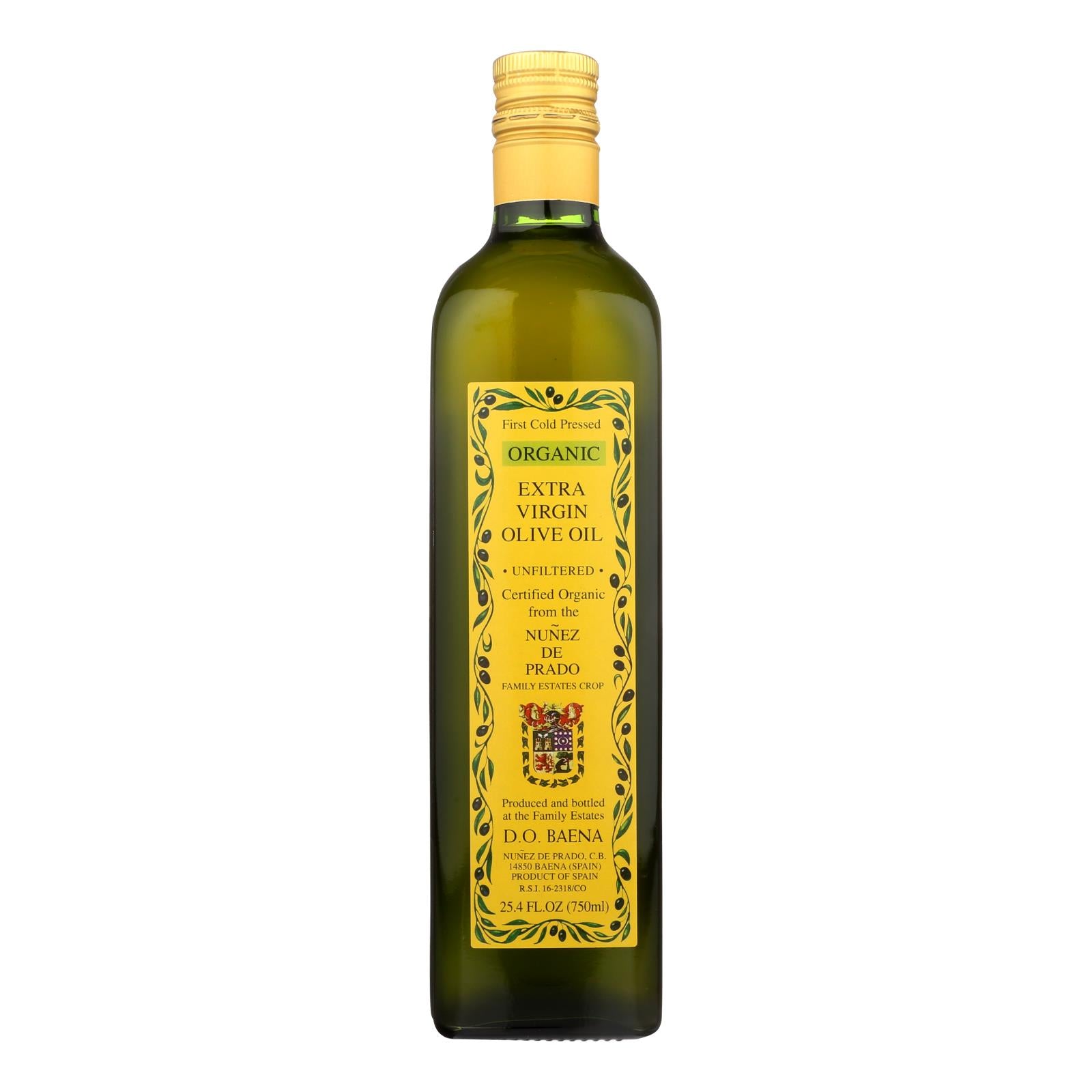 Nunez De Prado, Nunez De Prado - Huile d'Olive Ex Vrgn - Caisse de 12 - 750 ML (Pack de 12)