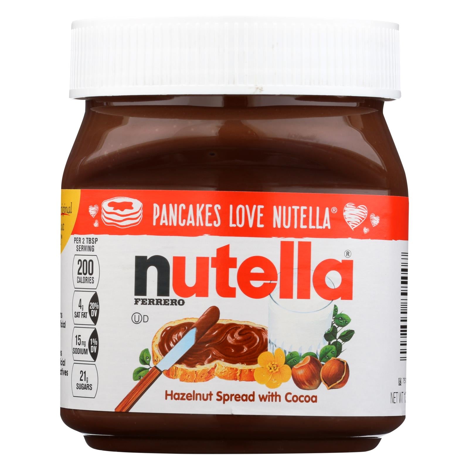 Nutella, Nutella Pâte à tartiner aux noisettes avec du cacao - caisse de 15 - 13 OZ (paquet de 15)