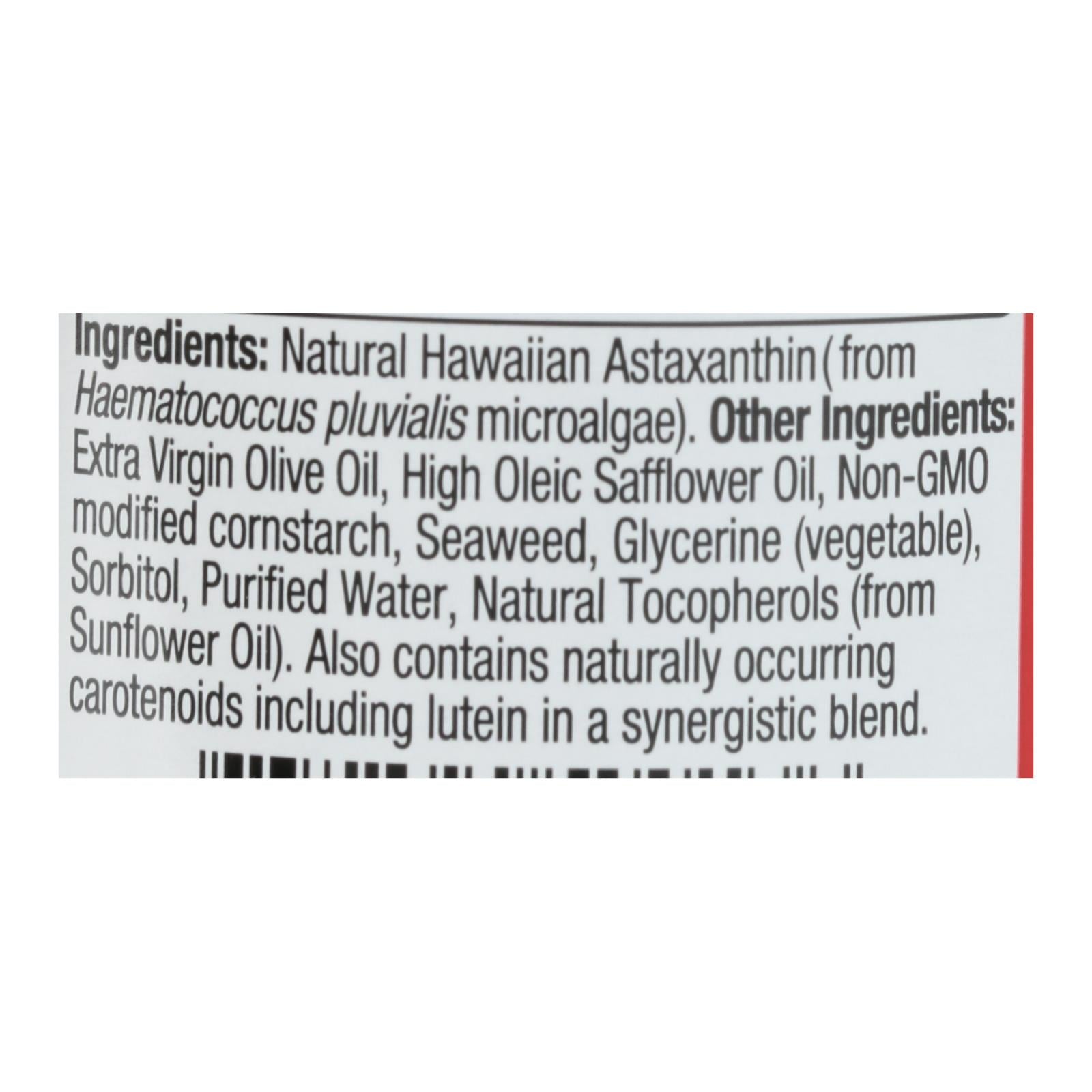 Nutrex Hawaï, Nutrex Hawaii BioAstin - Astaxanthine d'Hawaï - Végétarien - 4 mg - 120 gélules végétales