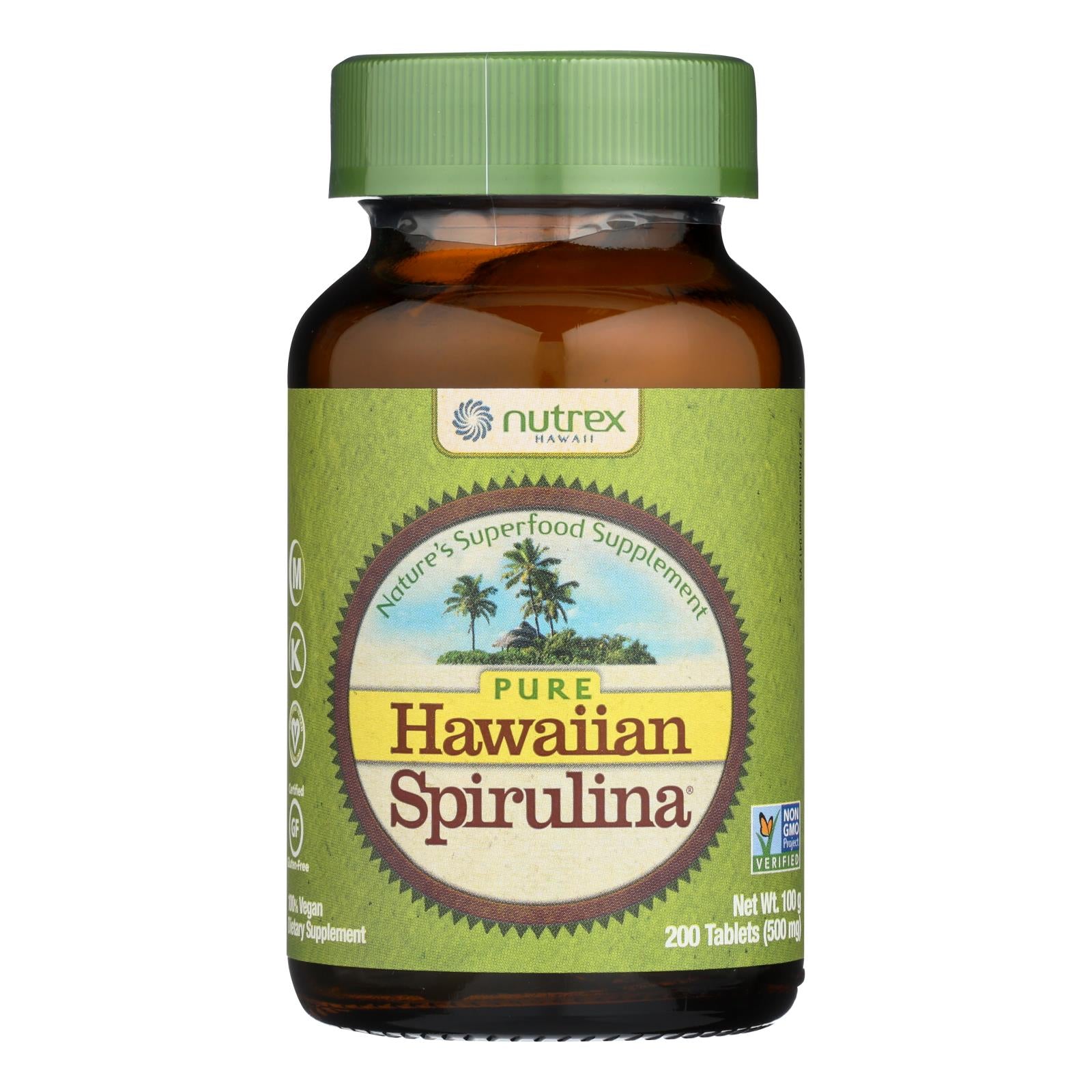 Nutrex Hawaï, Nutrex Hawaii Pure Hawaiian Spirulina Pacifica - 500 mg - 200 comprimés