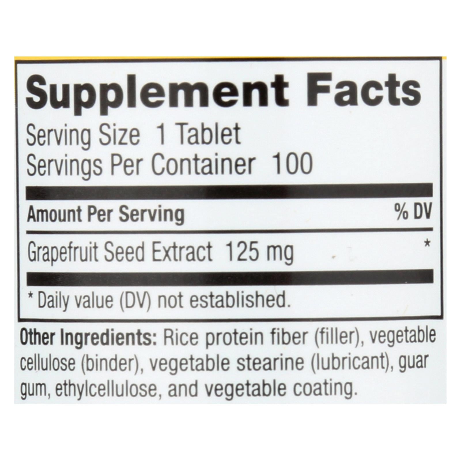 NUTRIBIOTIQUE, Nutribiotic - Supp Grapefruit Seed Extrct 125 - 1 Each 1-100 CT