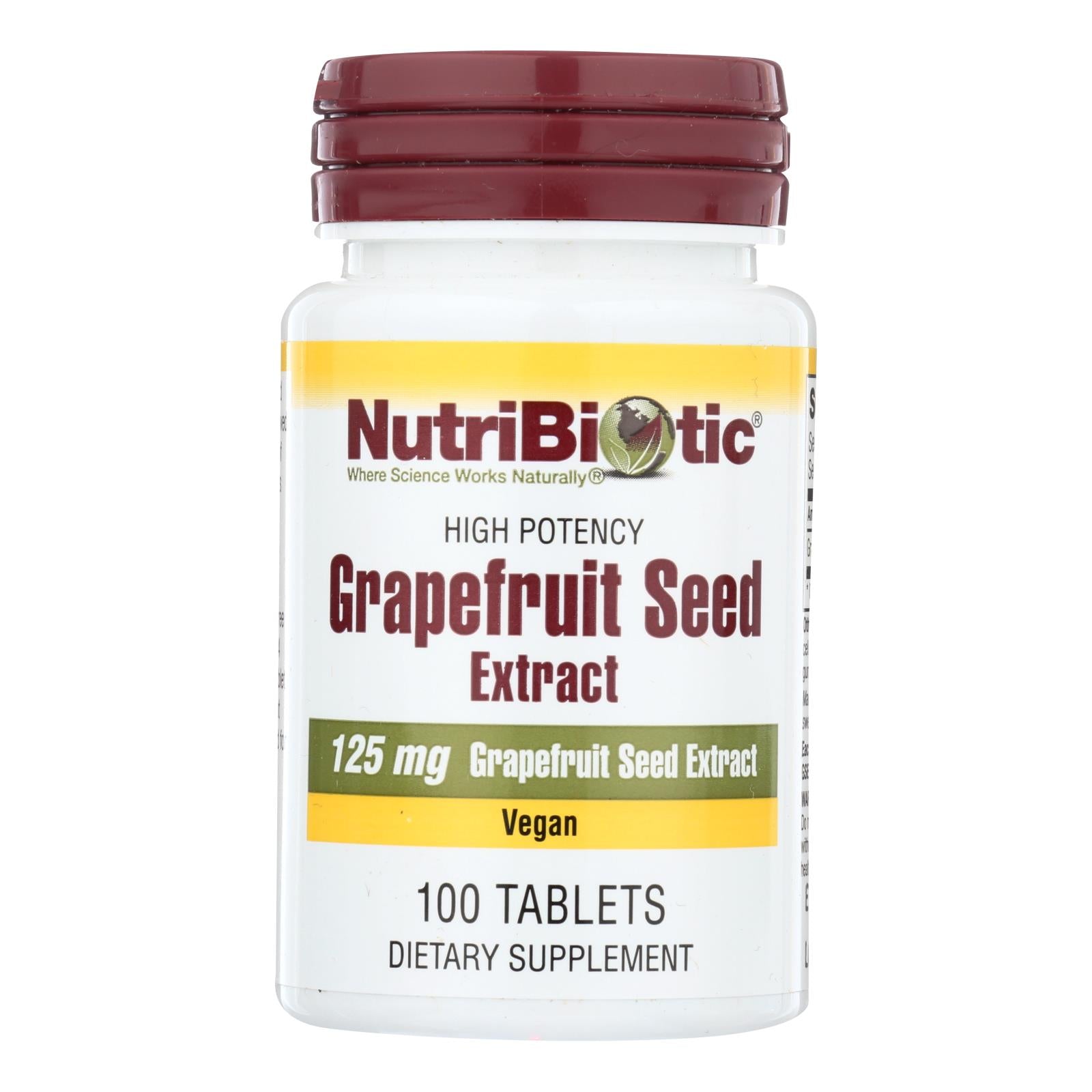 NUTRIBIOTIQUE, Nutribiotic - Supp Grapefruit Seed Extrct 125 - 1 Each 1-100 CT