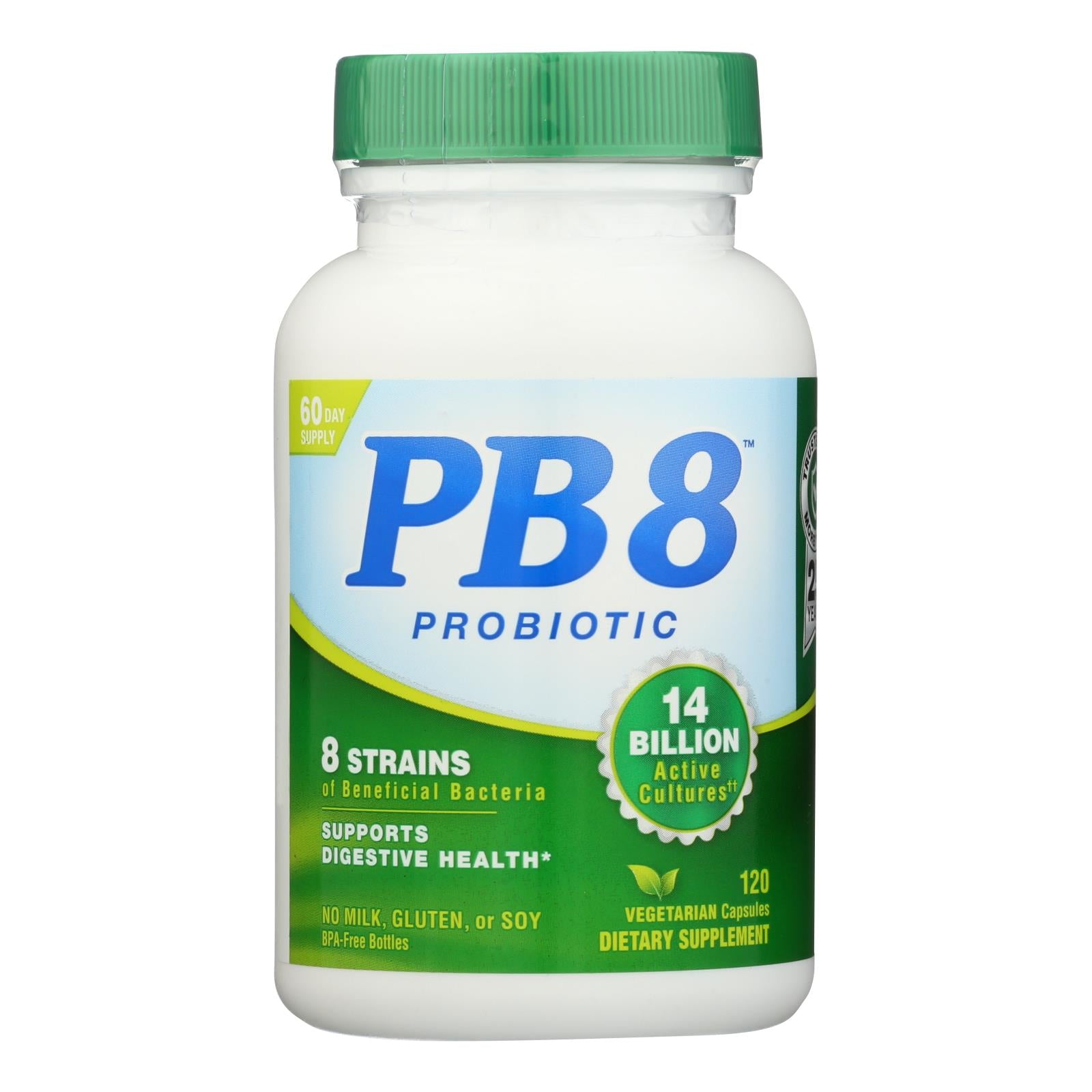 La nutrition maintenant, Nutrition Now PB 8 Pro-Biotic Acidophilus For Life - 120 Capsules Végétariennes