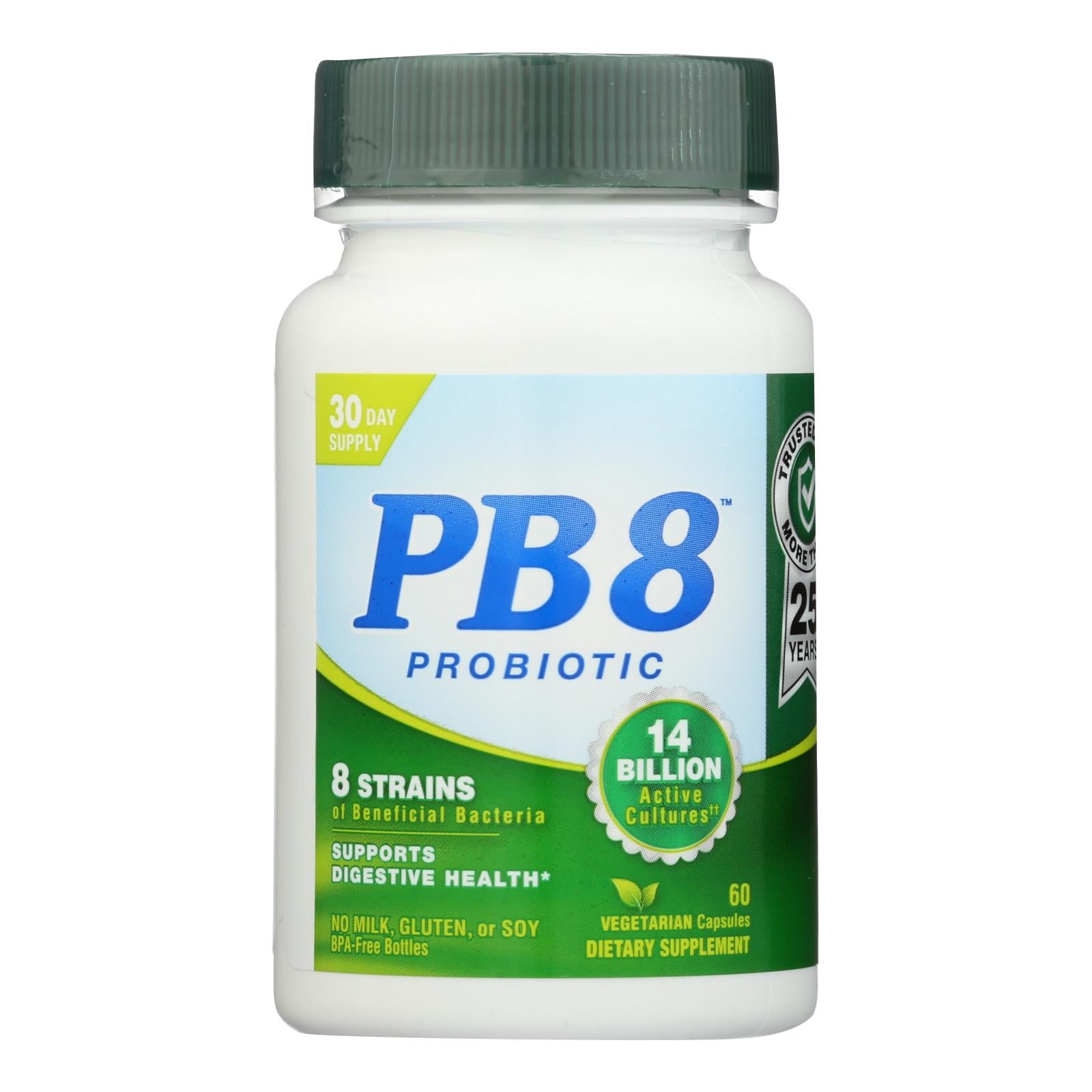 La nutrition maintenant, Nutrition Now PB 8 Pro-Biotic Acidophilus For Life - 500 mg - 60 Capsules Végétariennes