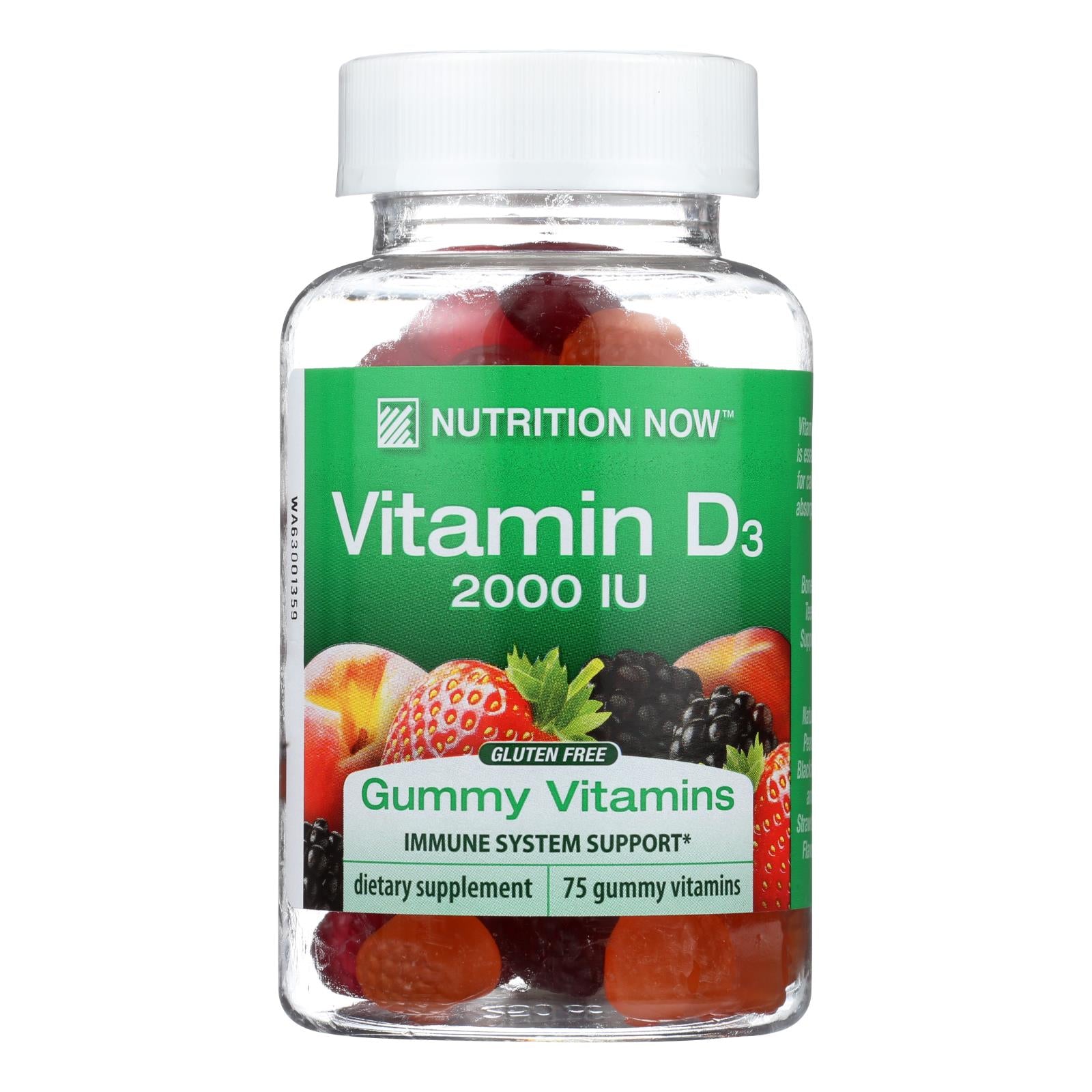 La nutrition maintenant, Nutrition Now Vitamine D Gummy Vitamines - 75 Gummies