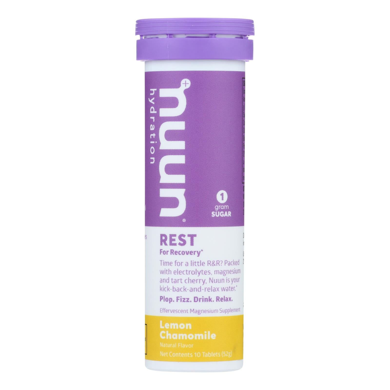 Nuun Hydratation, Nuun Hydratation - Boisson Tabulation Repos Citron Camom - Lot de 8 - 10 TAB (Lot de 8)