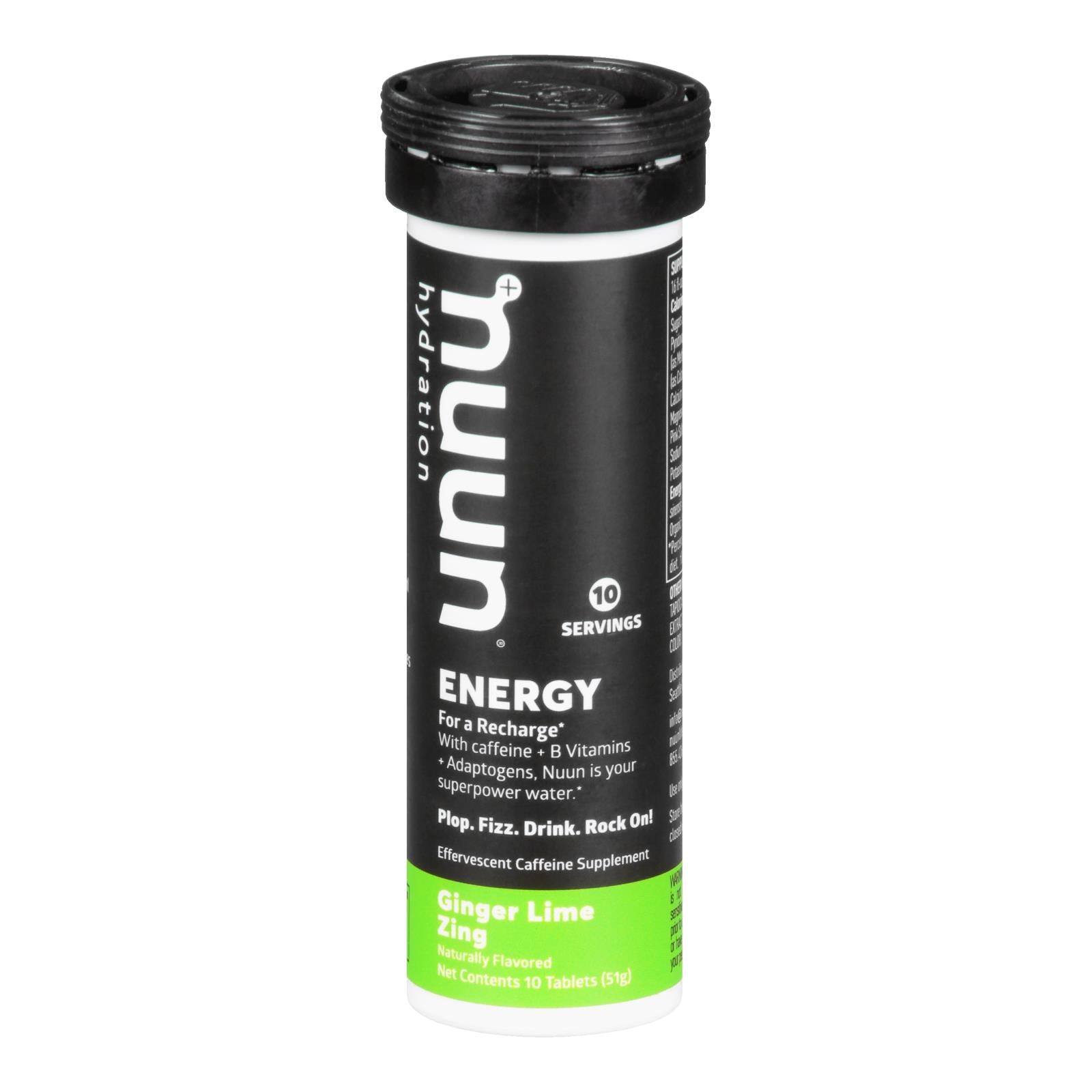 NUUN, Nuun Hydratation - Energie Gingembre Citron Vert Zinc - Lot de 8 - 10 CT (Lot de 8)