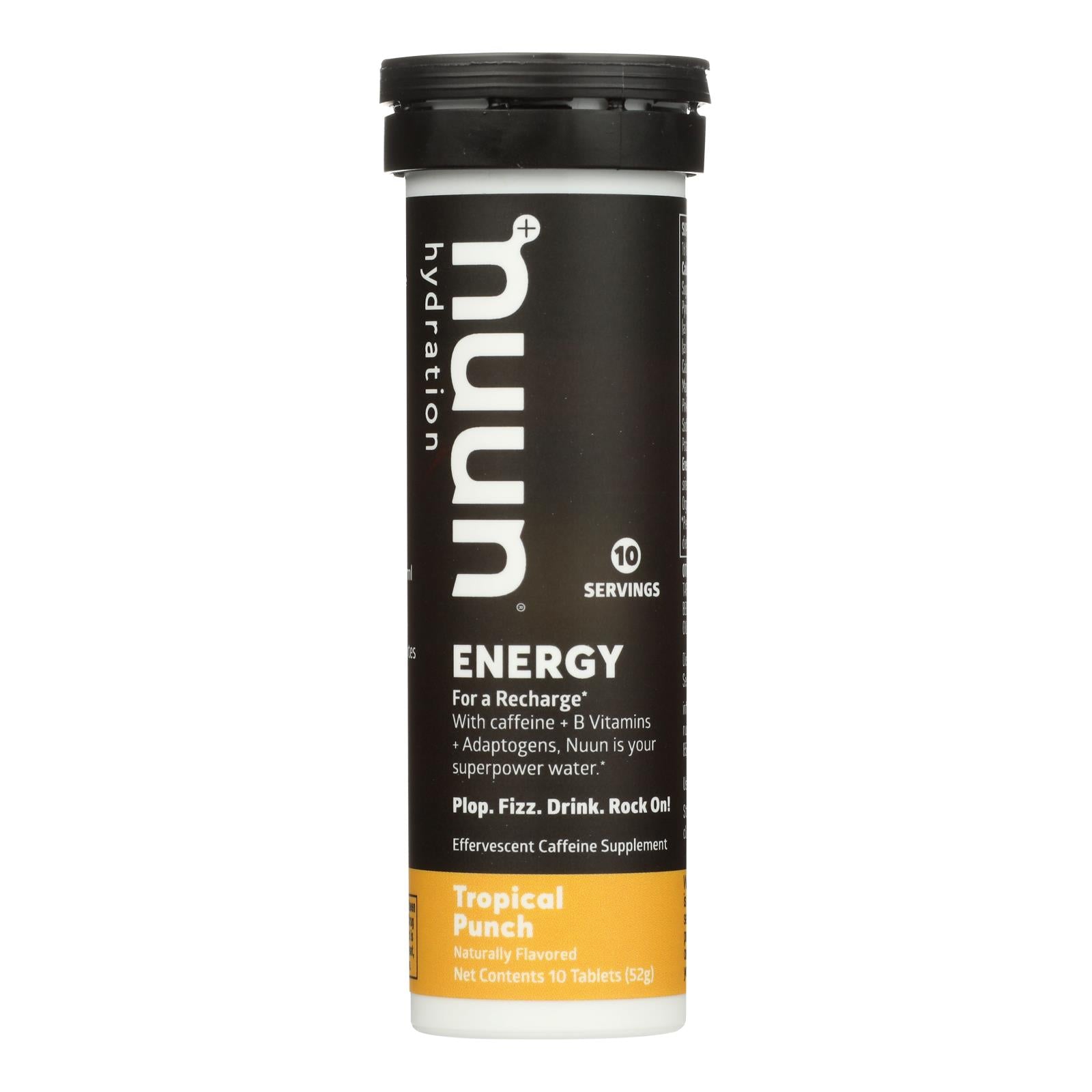 NUUN, Nuun Hydratation - Energy Tropical Punch - Caisse de 8 - 10 CT (paquet de 8)