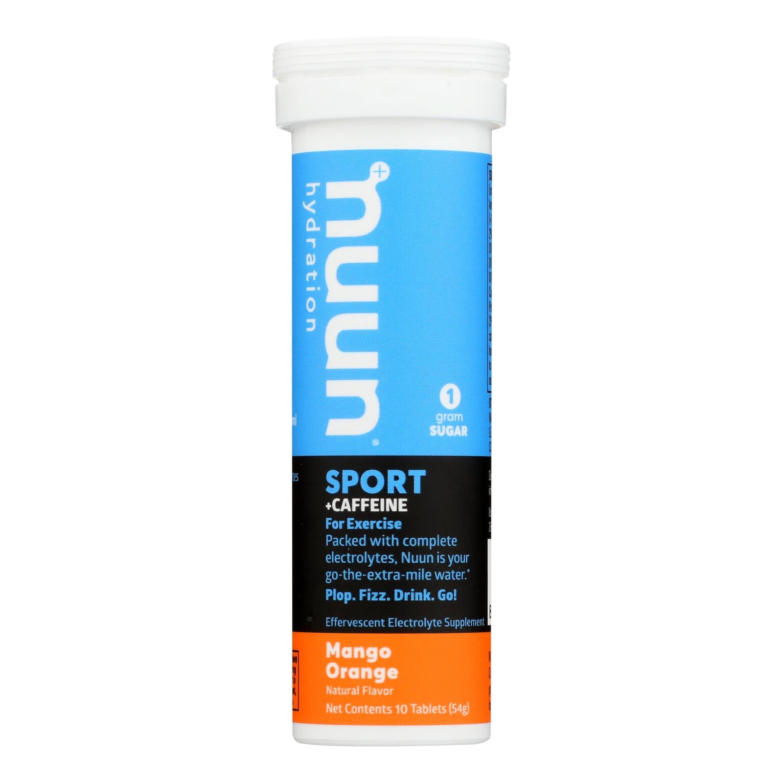 Nuun Hydratation, Nuun Hydratation Nuun Energy - Mangue Orange - Lot de 8 - 10 Comprimés (Lot de 8)