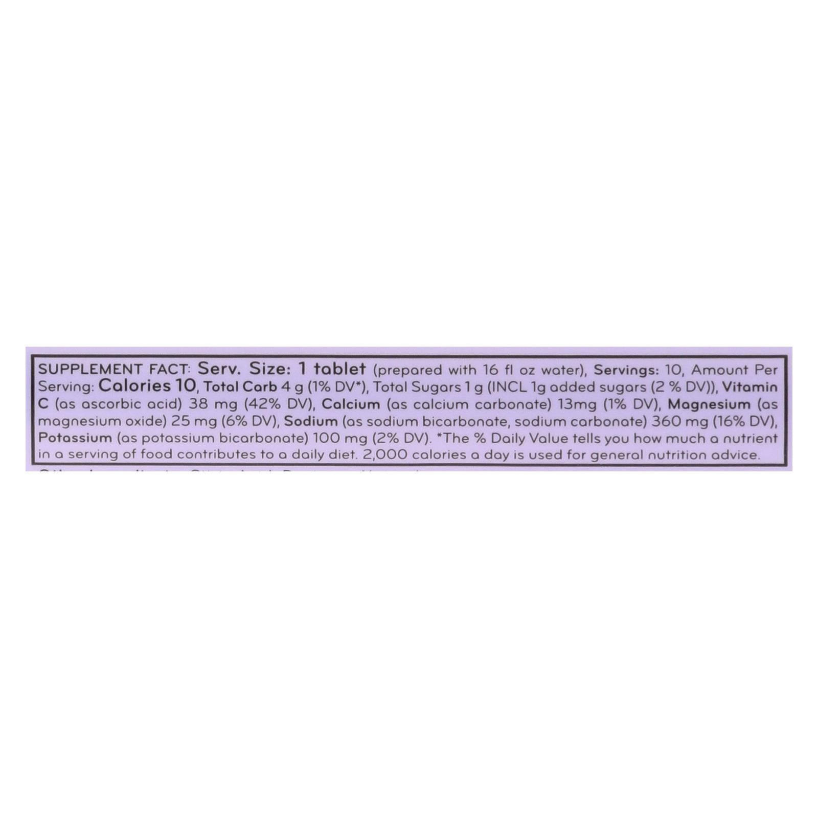 Nuun Hydratation, Nuun Hydration Drink Tab - Active - Grape - 10 comprimés - Caisse de 8 (Pack de 8)