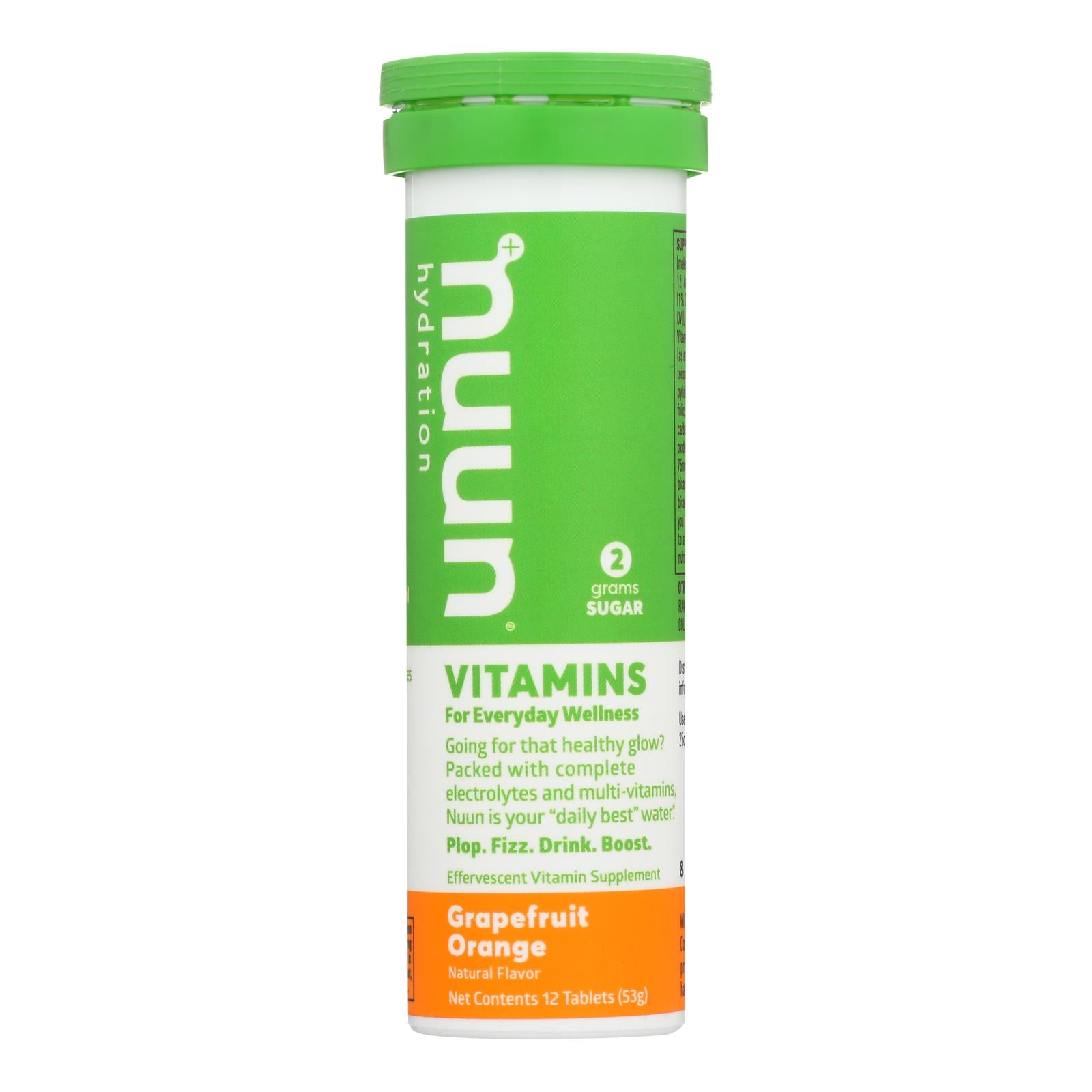 Nuun Hydratation, Nuun Vitamins Drink Tab - Pamplemousse - Ornge - Caisse de 8 - 12 TAB (Pack de 8)