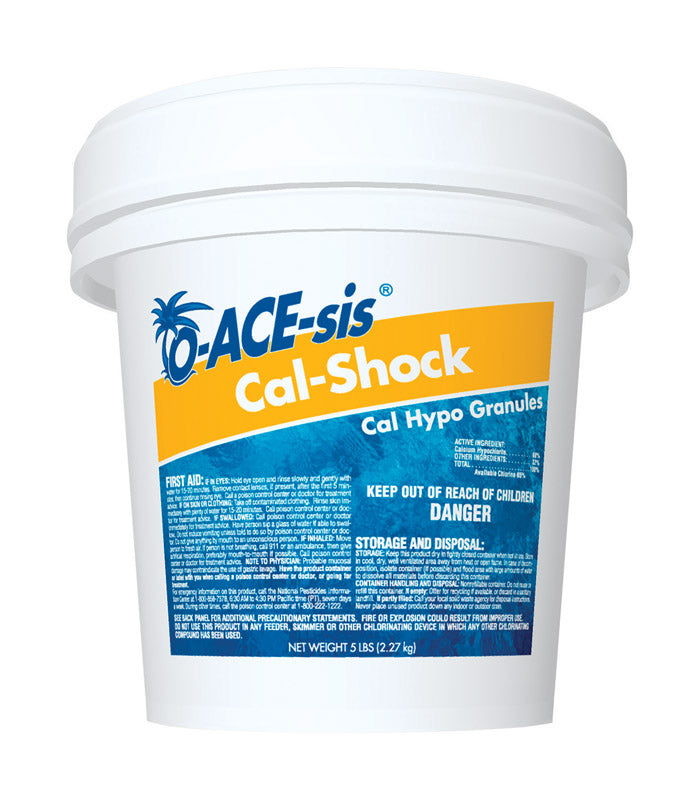 TECHNIQUES DE L'EAU, O-ACE-sis Granule Cal-Shock 5 lb (paquet de 8)