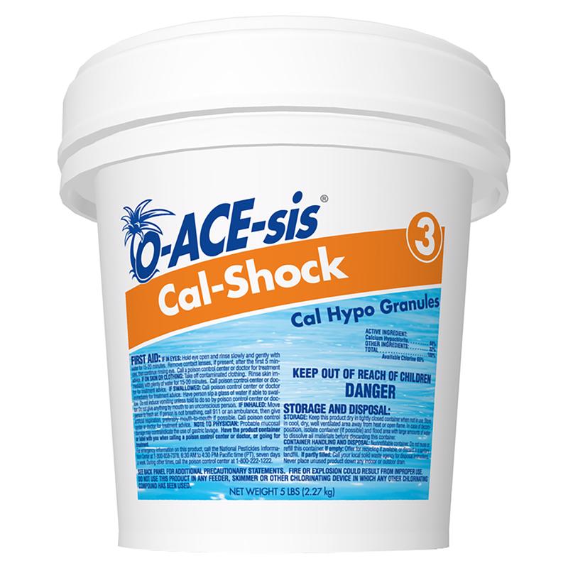 TECHNIQUES DE L'EAU, O-ACE-sis Granule Cal-Shock 5 lb (paquet de 8)