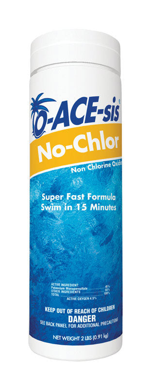 TECHNIQUES DE L'EAU, O-ACE-sis Non-Chlorine Shock 2 lb (paquet de 12)