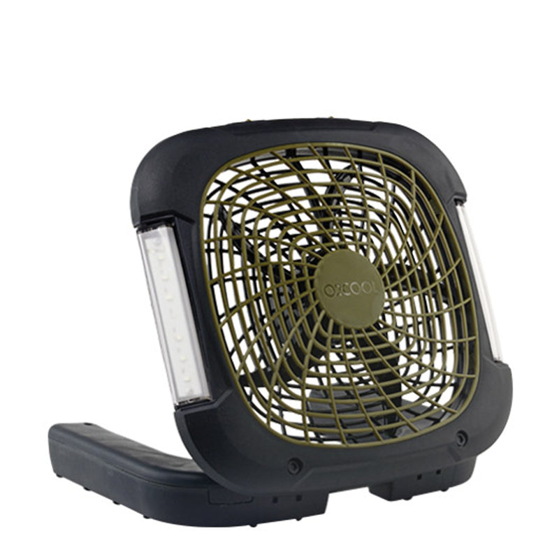 O2COOL LLC, O2 Cool 12,01 po H x 10 po Dia. Dia. Ventilateur de camping portable à 2 vitesses avec éclairage