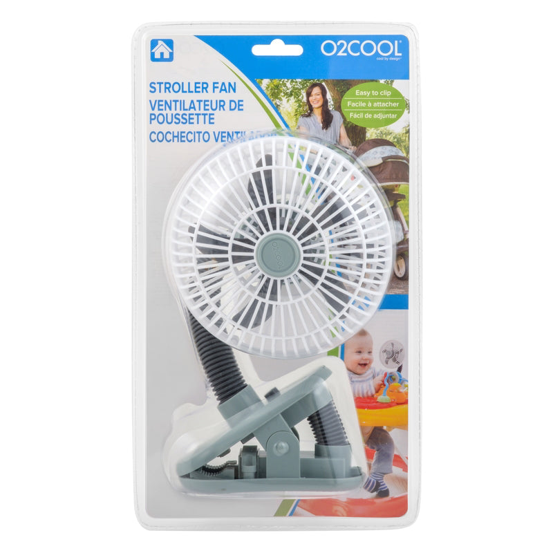 ACE TRADING - O2COOL7, O2COOL 10 in. H x 4 in. Dia. Ventilateur à pince à batterie 1 vitesse (paquet de 4)