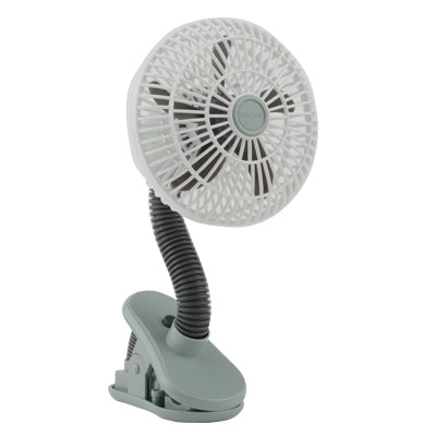 ACE TRADING - O2COOL7, O2COOL 10 in. H x 4 in. Dia. Ventilateur à pince à batterie 1 vitesse (paquet de 4)