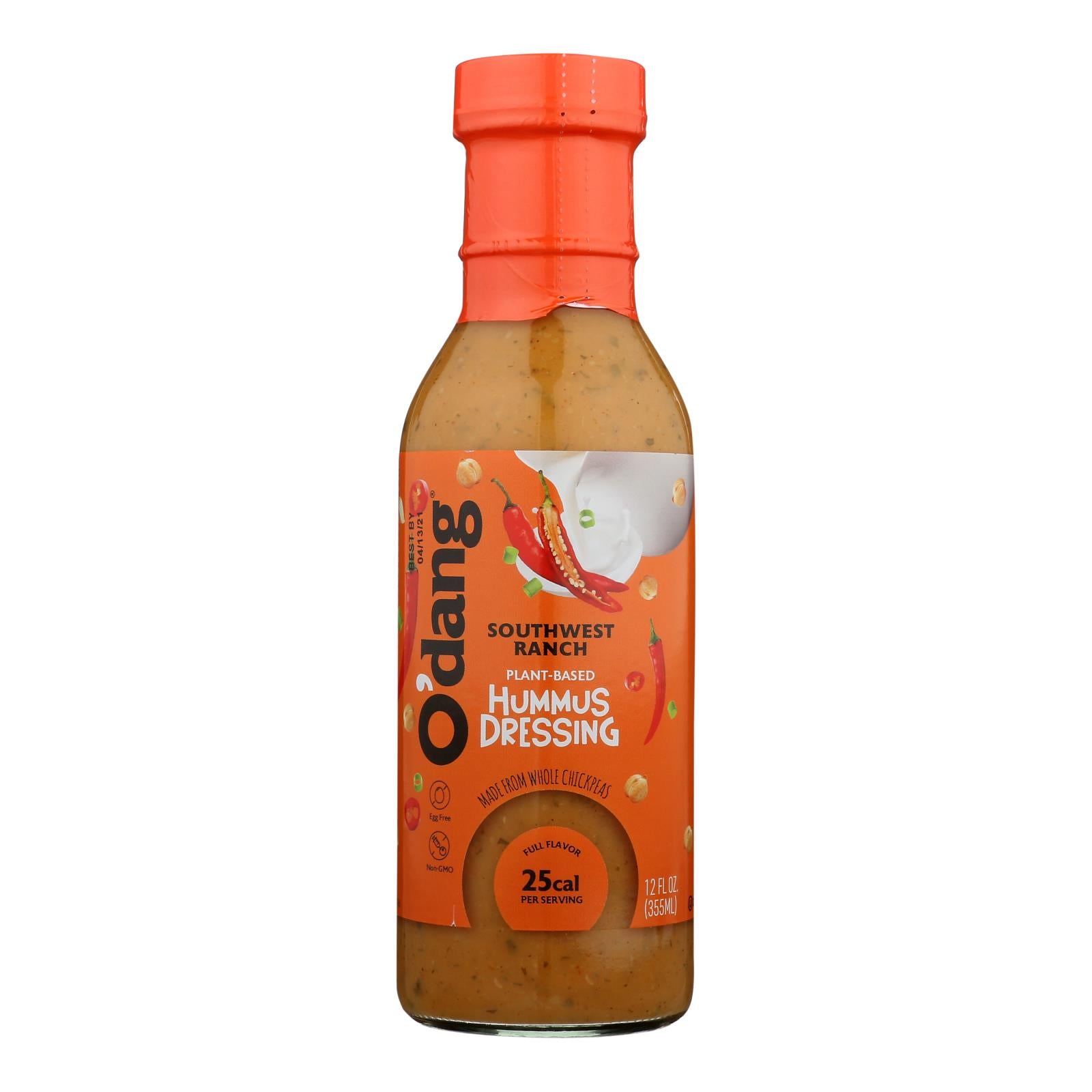 O'DANG HUMMUS, O'Dang Hummus Vinaigrette Hummus - Caisse de 6 - 12 FZ (Paquet de 6)