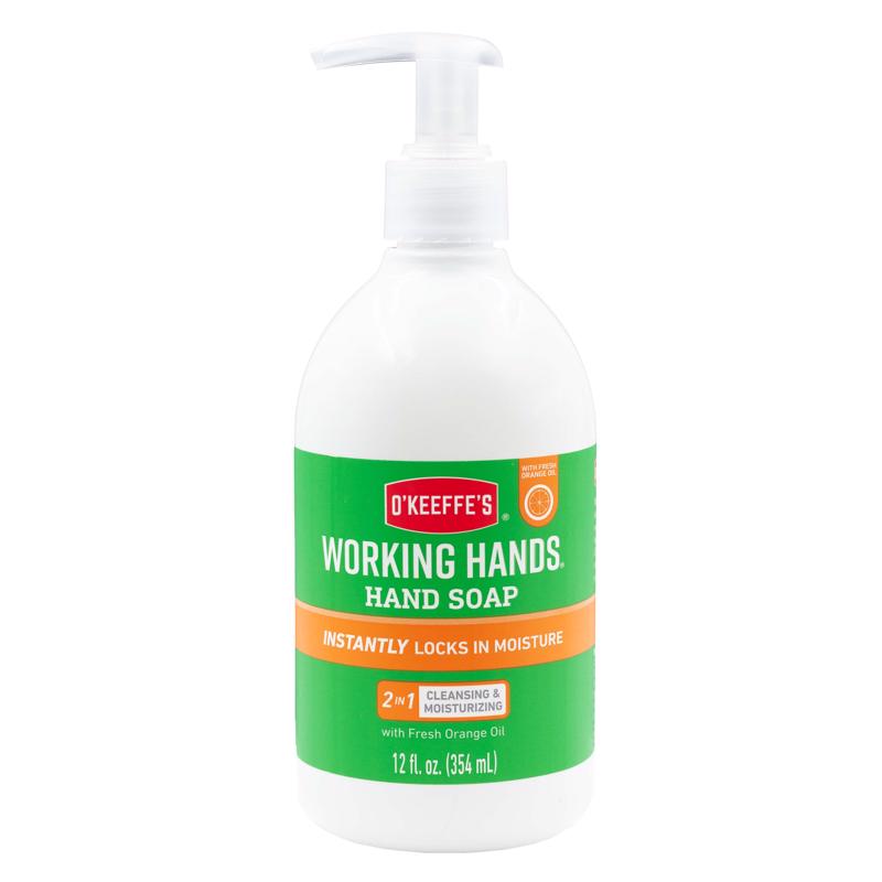 Gorilla Glue, O'Keeffe's Working Hands Savon à main au parfum d'orange 12 oz (paquet de 4)