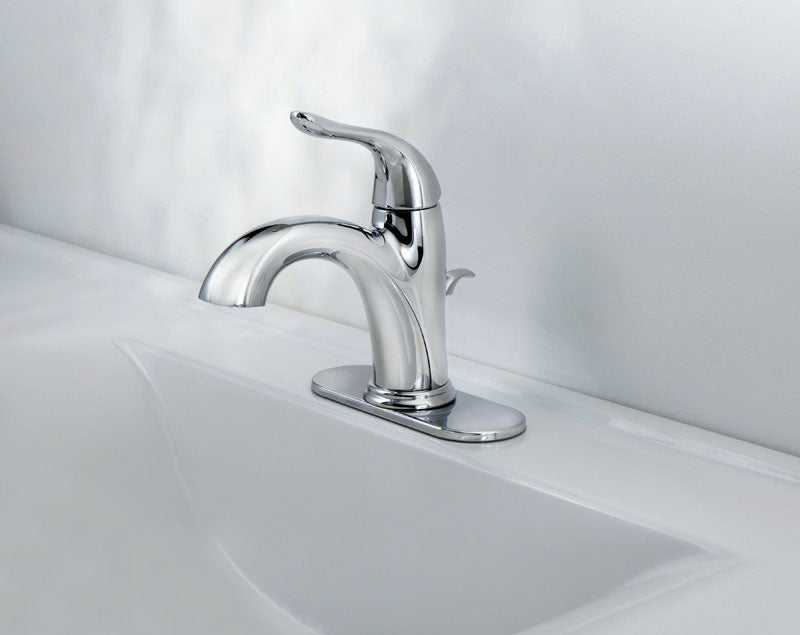 OakBrook, Oak Brook Pacifica Chrome Mid Arc 1.2 GPM 1-Handle Lavatory Pop-Up Faucet 4 in.