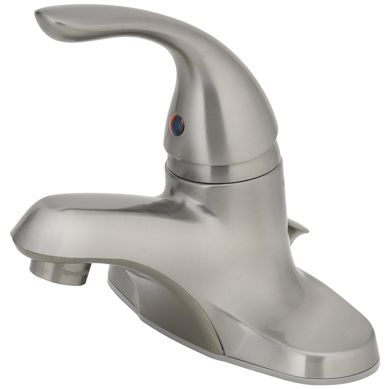 OakBrook, OakBrook Brushed Nickel Single-Handle Bathroom Sink Faucet 4 in.