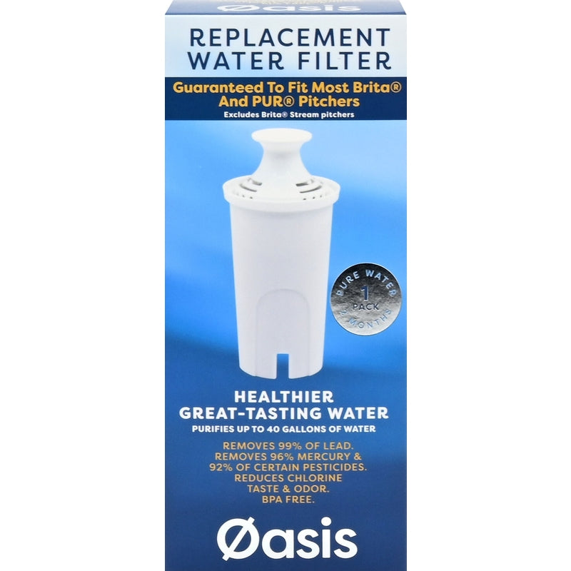 ORLY SHOE CORPORATION, Oasis Water Pitcher Filtre à eau de remplacement pour Brita et PUR