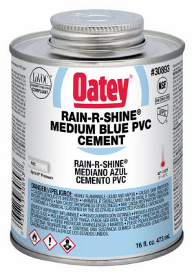 Oatey, Oatey 30893 16 Oz PVC Rain-R-Shine® Blue Cement